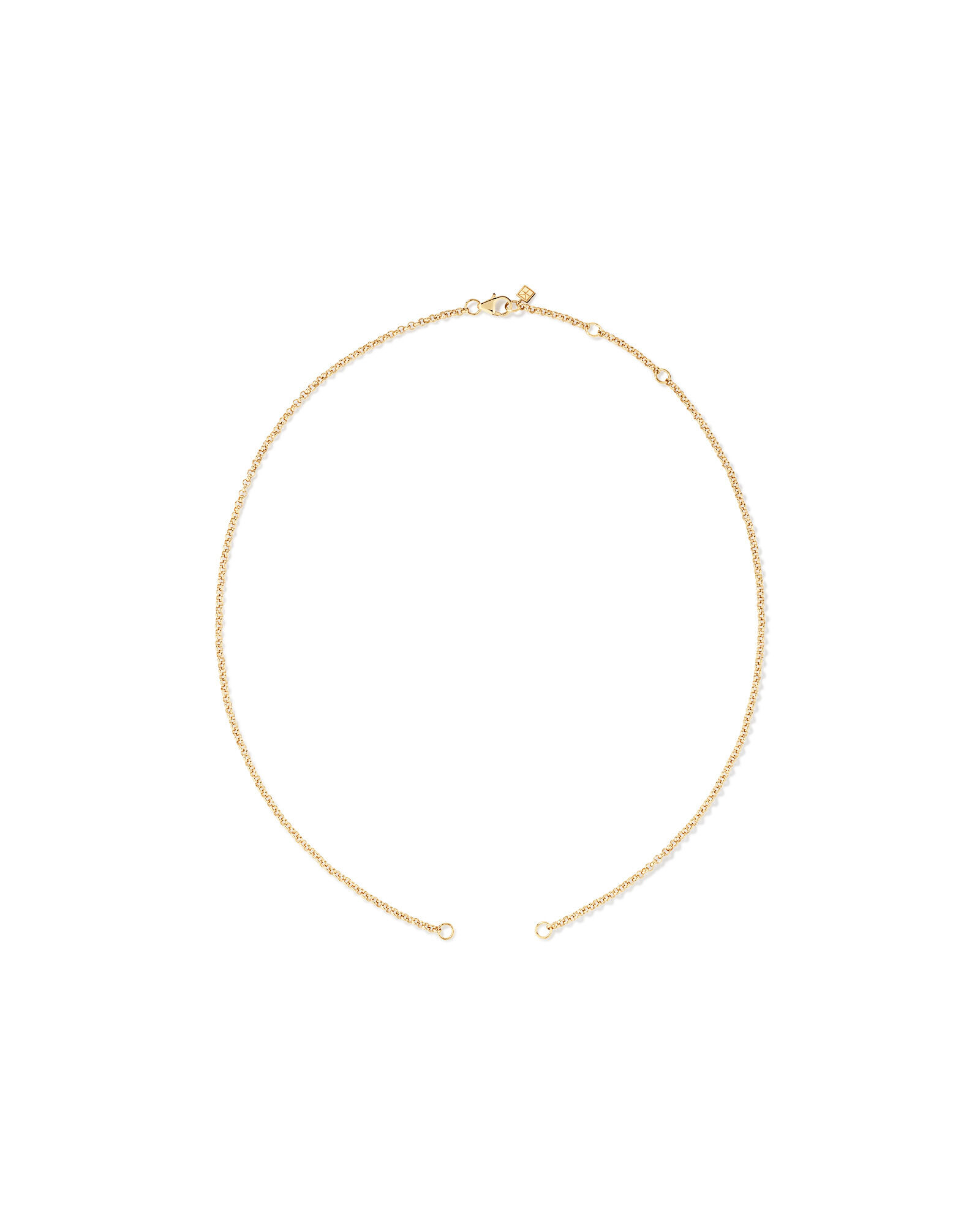 50cm (19.7") Solid Belcher Open Chain in 10kt Yellow Gold