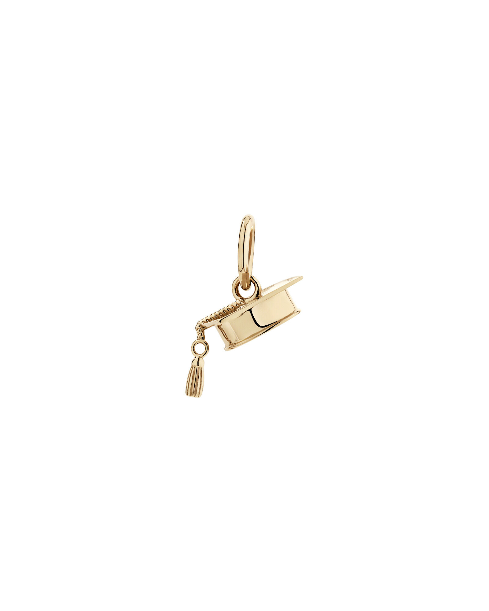 Graduation Cap Pendant with Diamond Accent in 10kt Yellow Gold