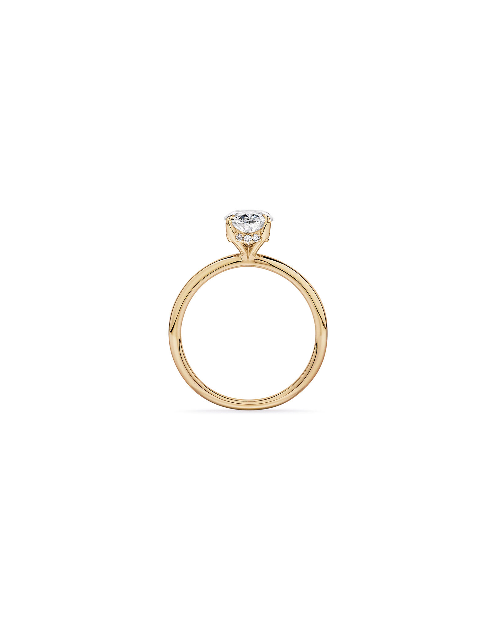 1.57TW Oval Laboratory-Grown Diamond Solitaire Ring in 14kt Rose Gold