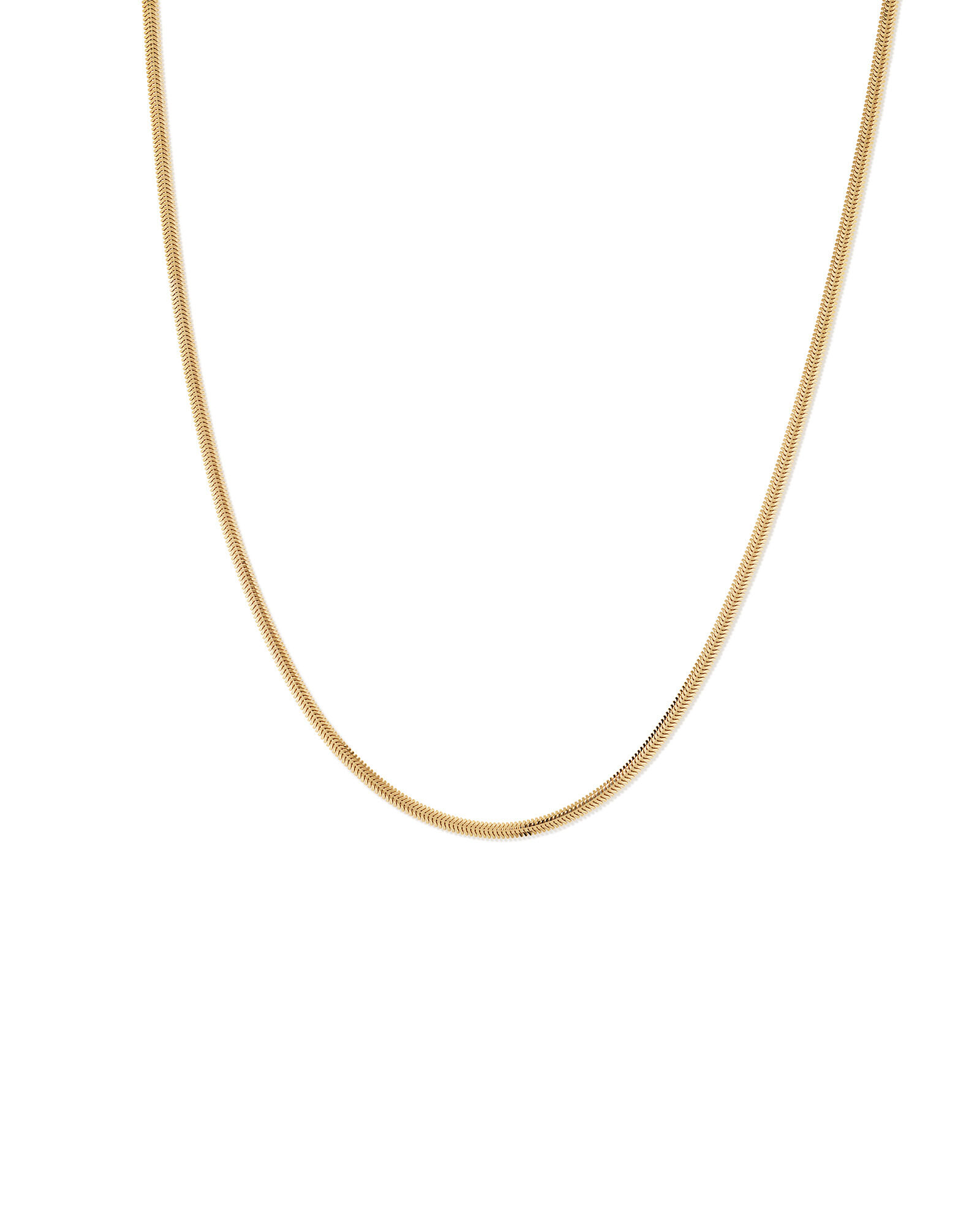 Fluid Chain Necklace in 18kt Gold Vermeil