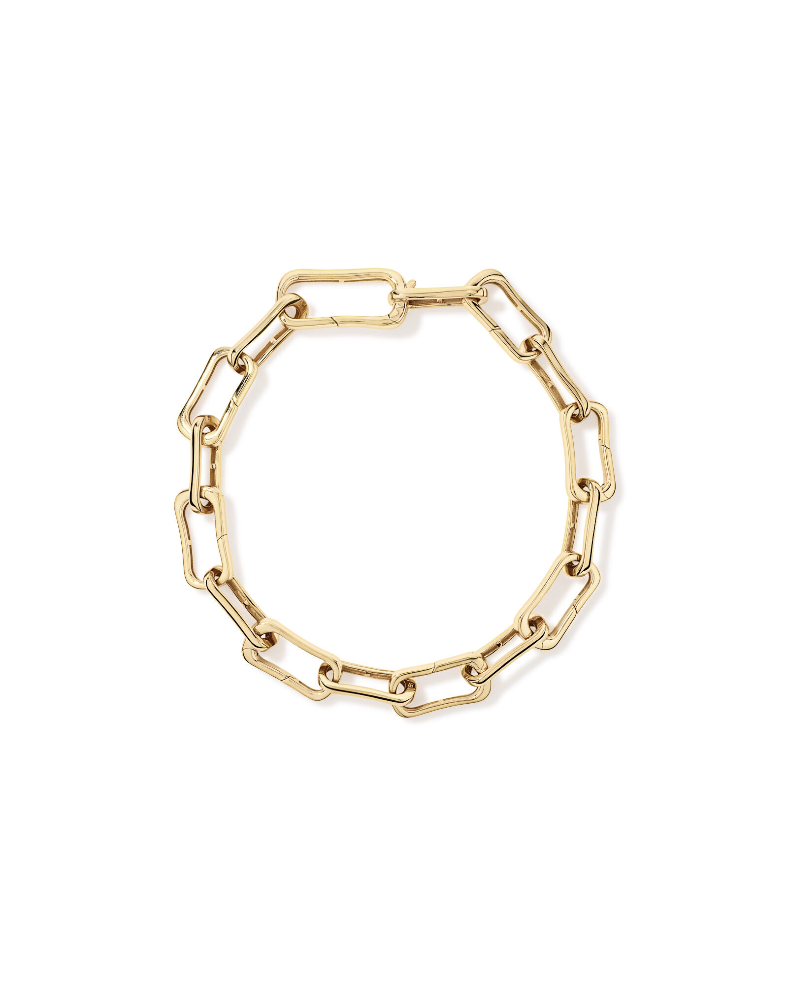 20.5cm (8.1") Alternate Clip Link Bracelet in 18kt Yellow Gold Vermeil