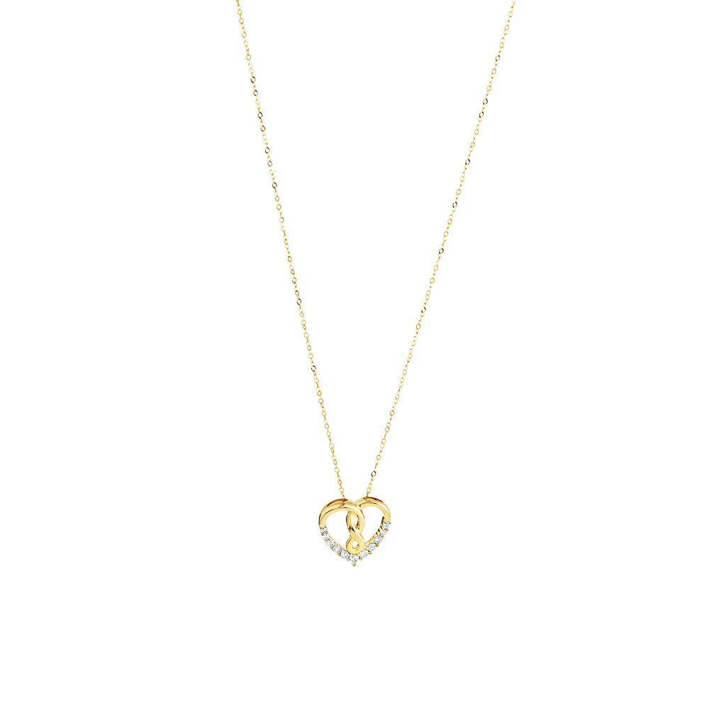 Infinitas Pendant with 0.15 Carat TW of Diamonds in 10kt Yellow Gold
