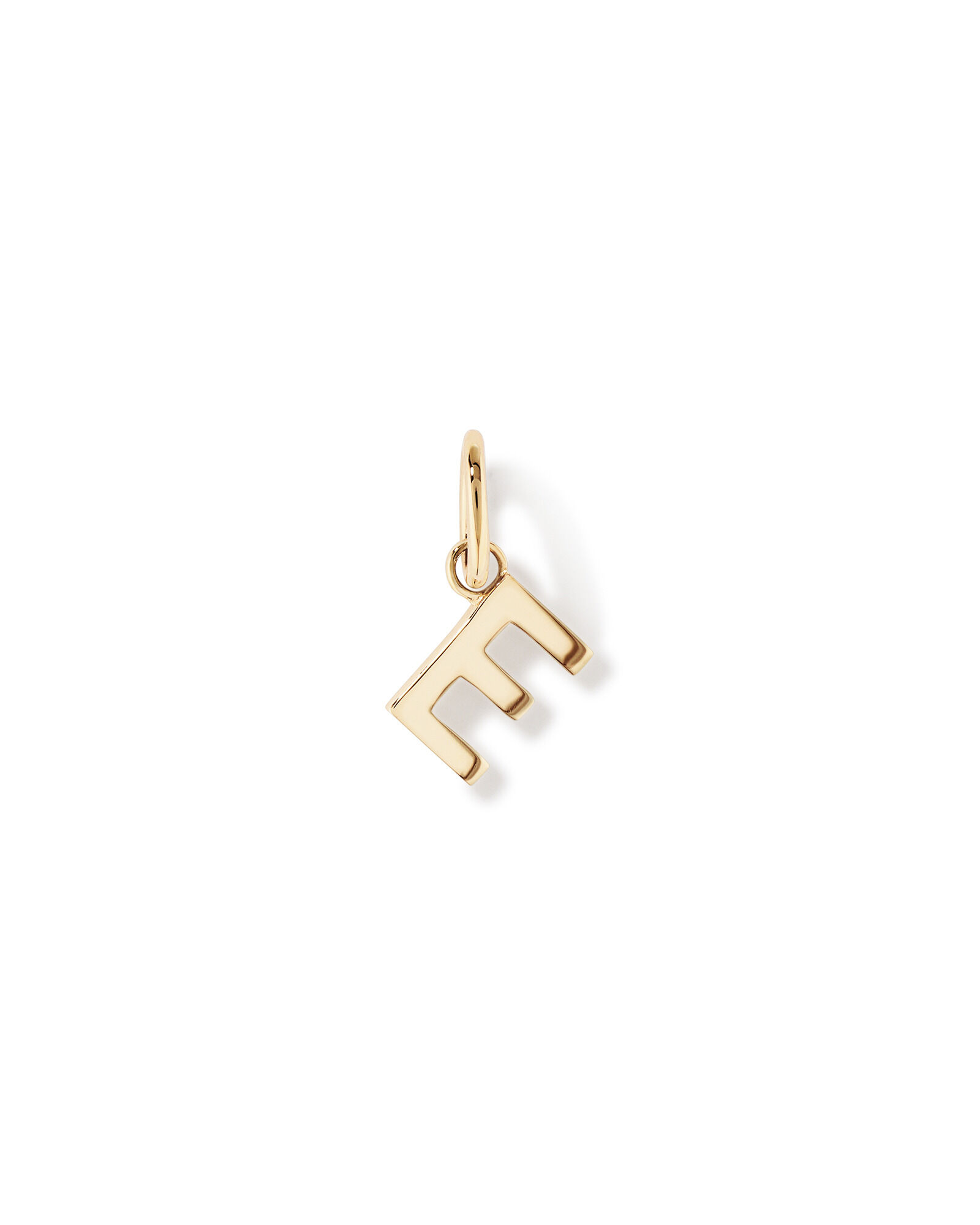 Letter E Initial Pendant in 10kt Yellow Gold