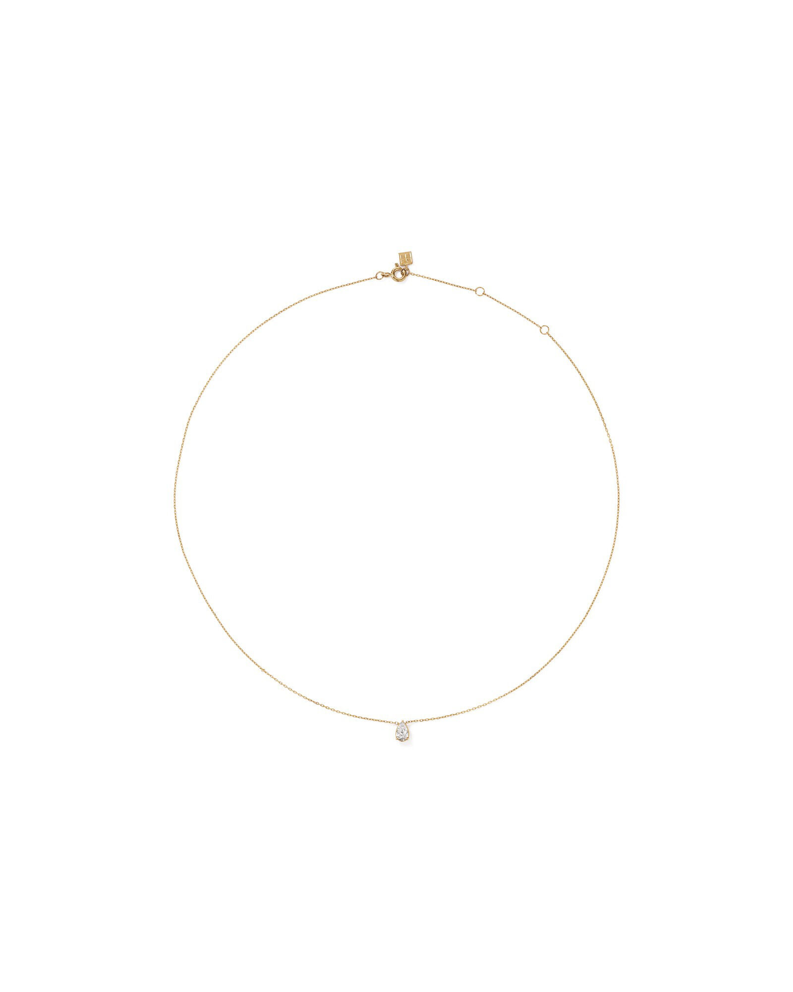0.64 Carat TW Laboratory-Grown Diamond Pear Pendant and Earrings Box Set in 10kt Yellow Gold
