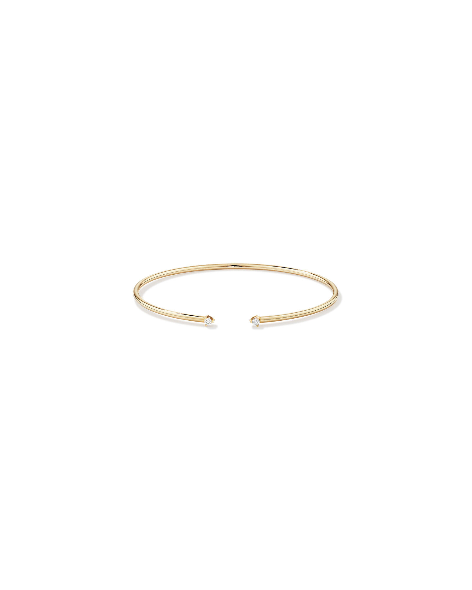 Diamond Torque Bangle in 10kt Yellow Gold