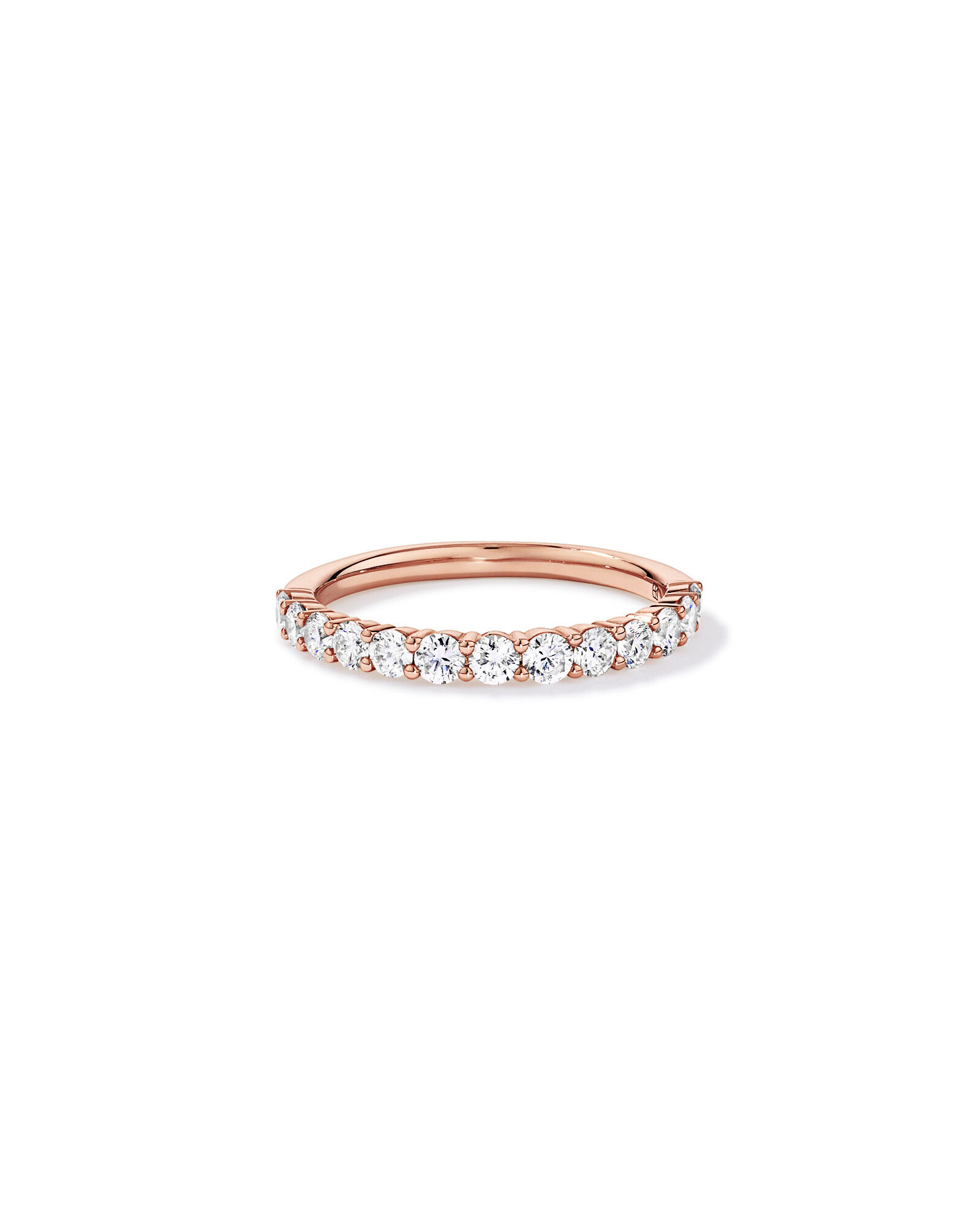 0.75 Carat TW Laboratory-Grown Diamond Wedding Band in 10kt Rose Gold