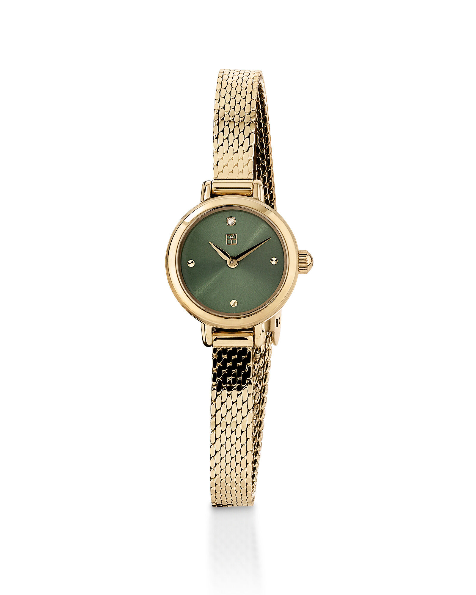 Ladies 19mm Petite Watch in Gold-Tone Stainless Steel