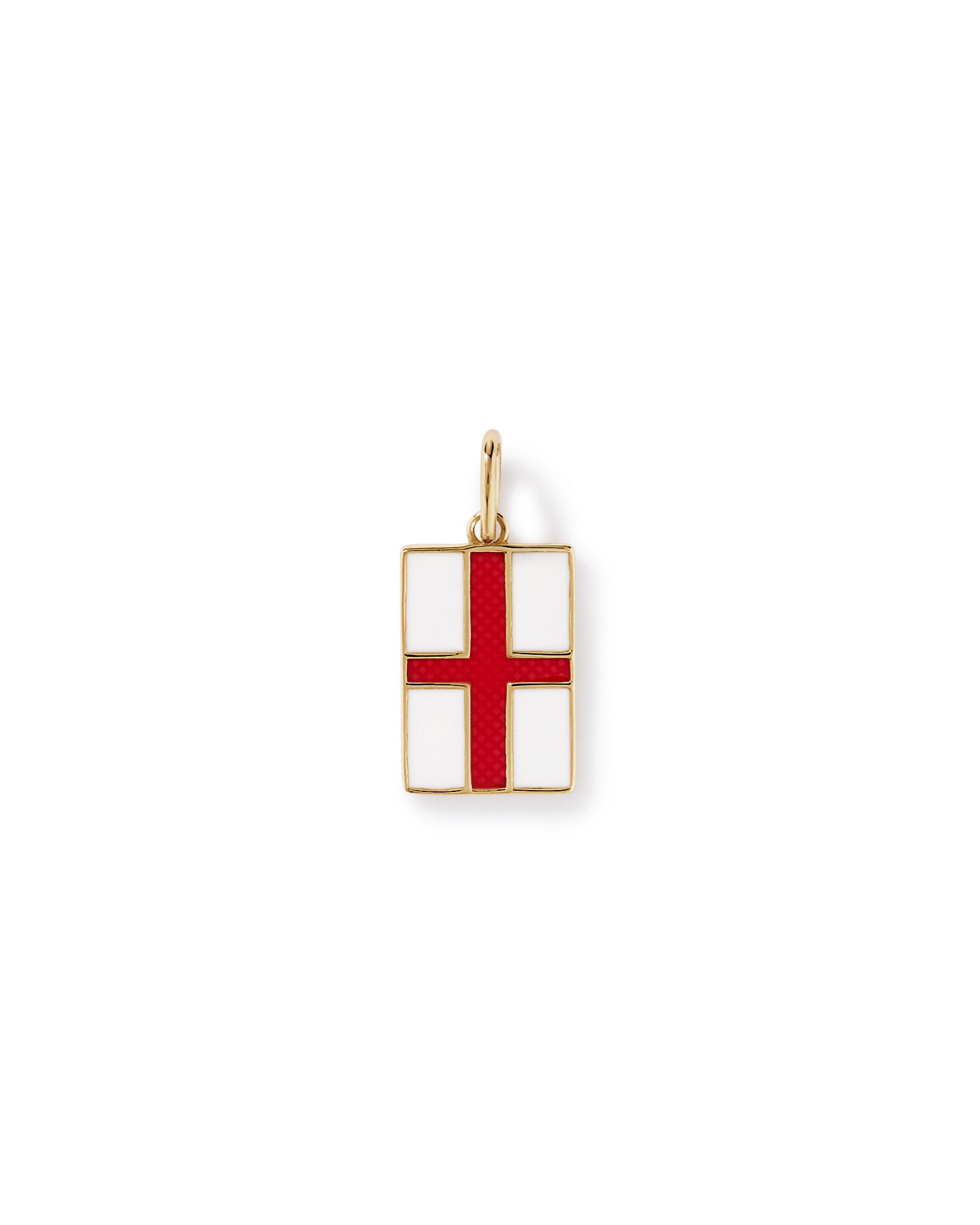 Pendentif du drapeau de l&rsquo;Angleterre en 18 carots Vermeil