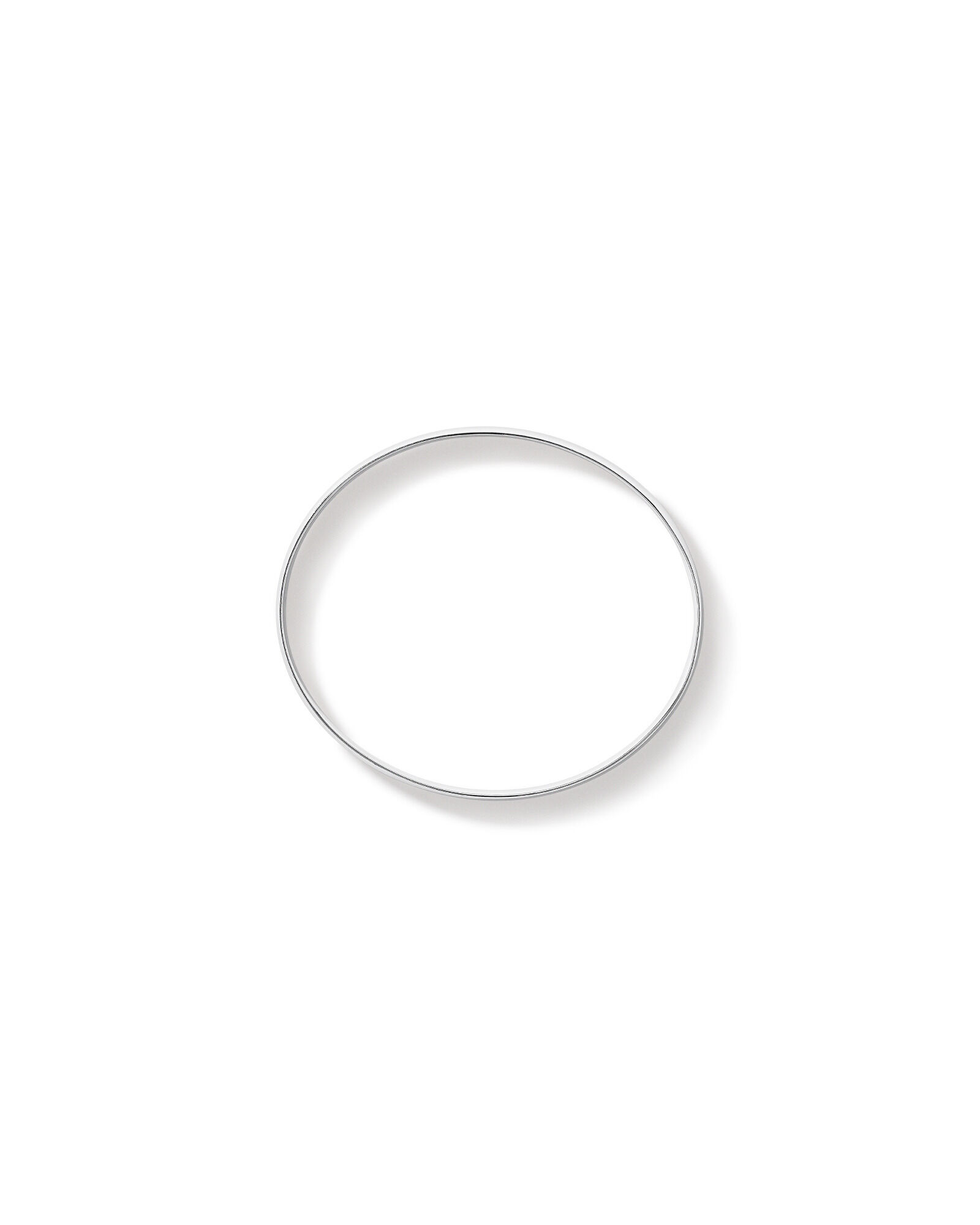 7.5mm-8mm Oval Bangle in Sterling Silver