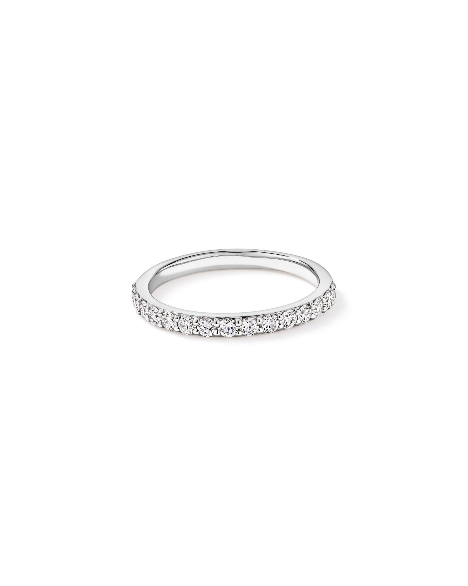 0.50TW Round Brilliant Laboratory-Grown Diamond Wedding Band in 14kt White Gold