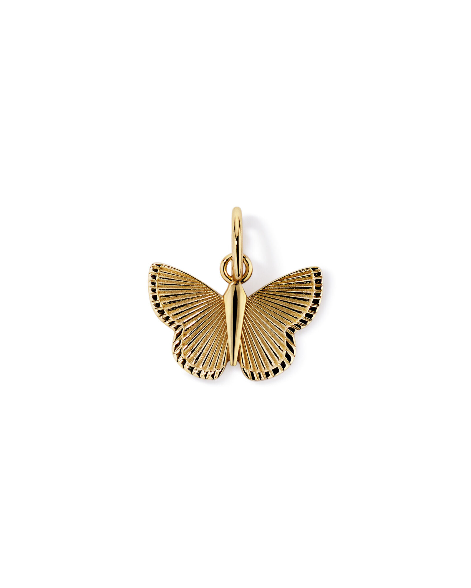 Sunray Butterfly Pendant in 10kt Yellow Gold