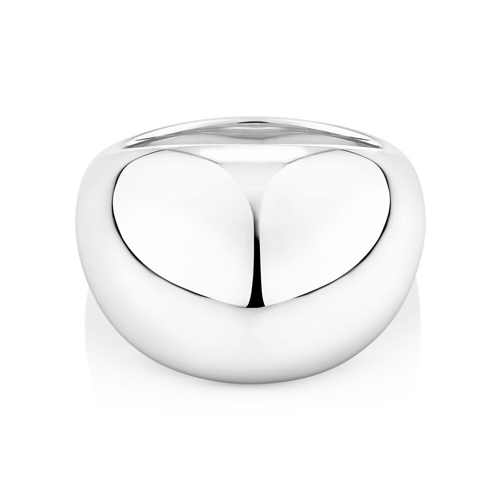 Wide Dome Ring in Sterling Silver