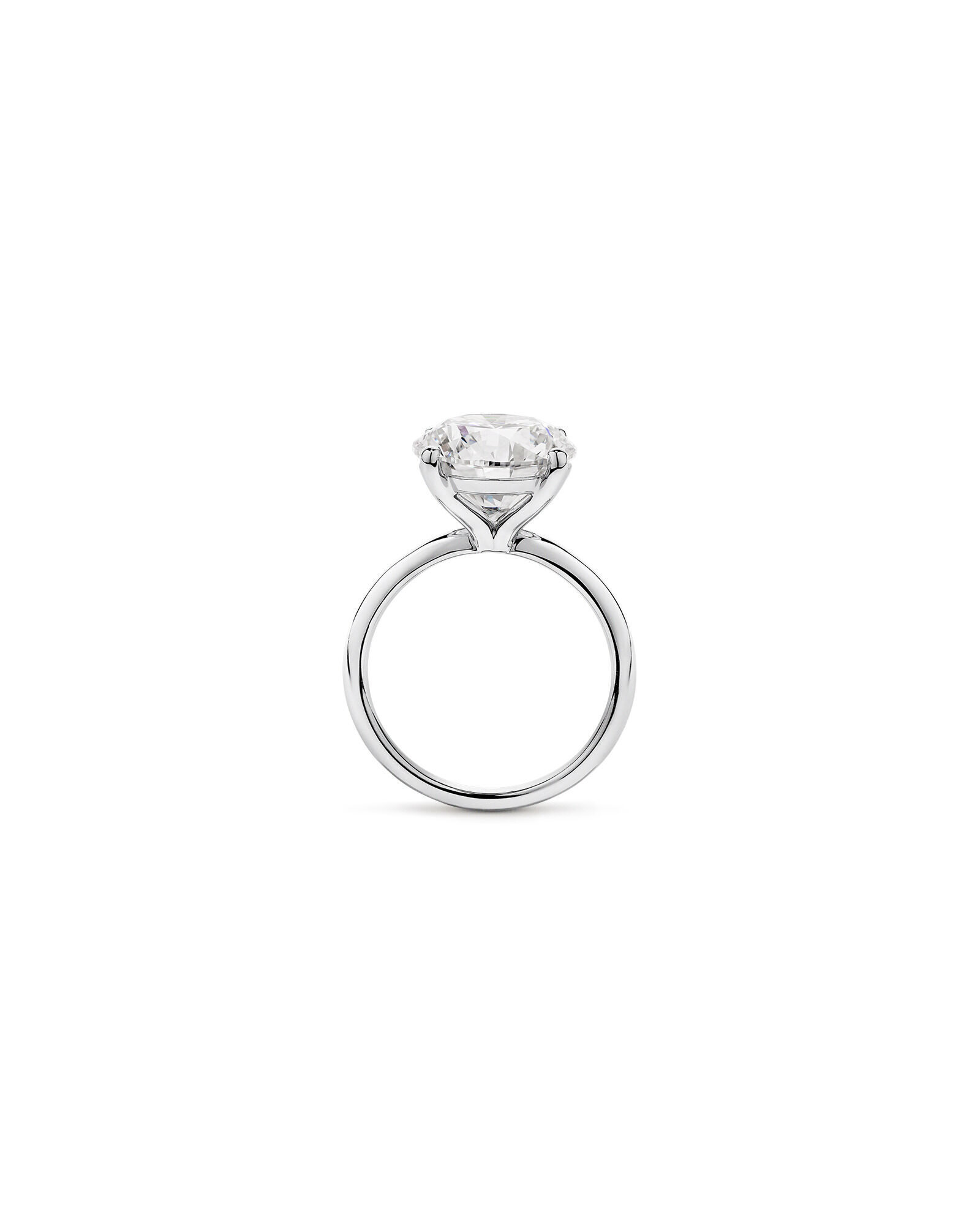 6.00 Carat TW Round Brilliant Laboratory-Grown Diamond Solitaire Engagement Ring in Platinum