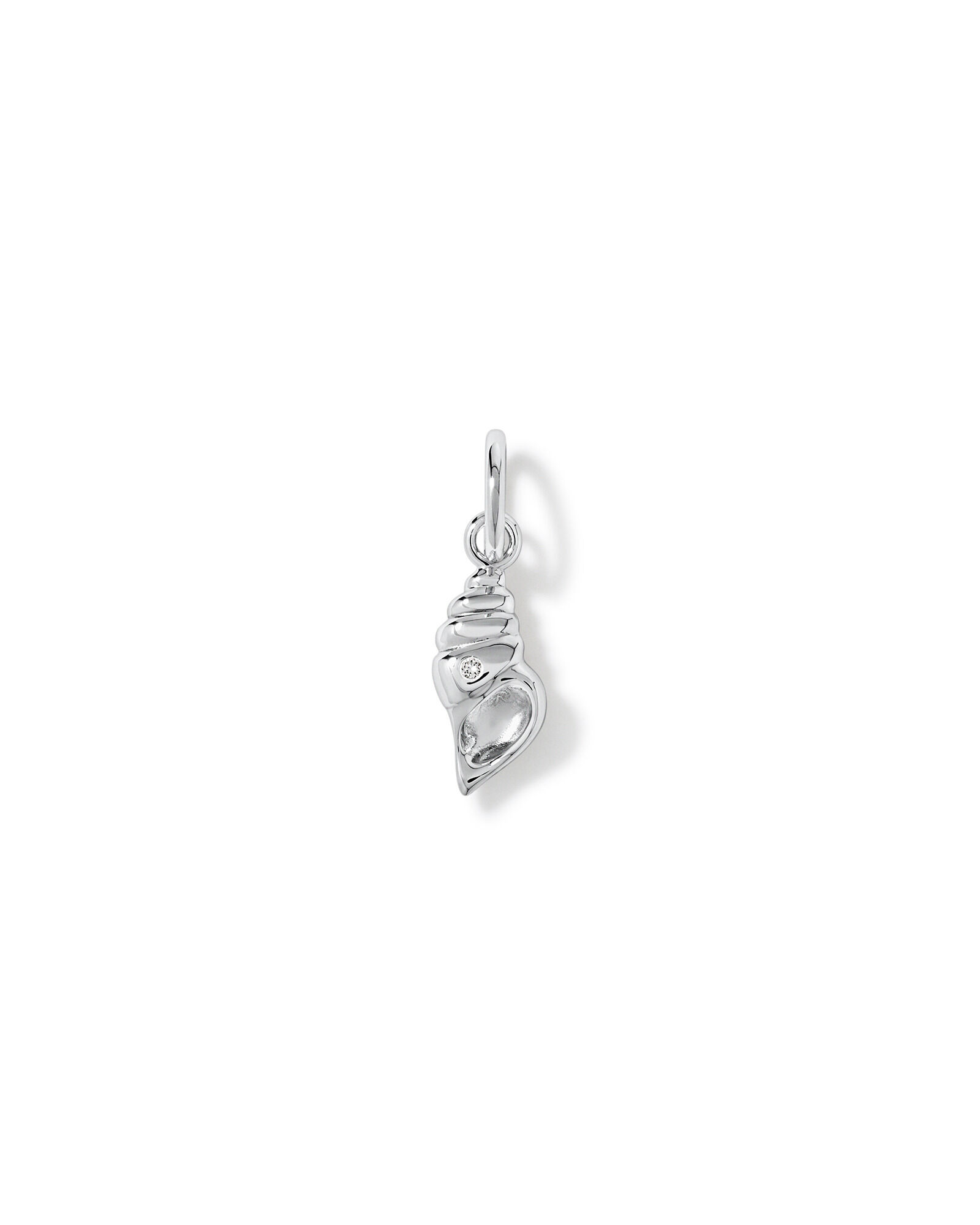 Conch Shell Pendant in Sterling Silver