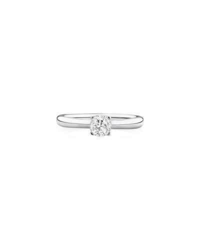 Solitaire Engagement Ring with 0.50 Carat TW of Diamonds in 14kt White Gold