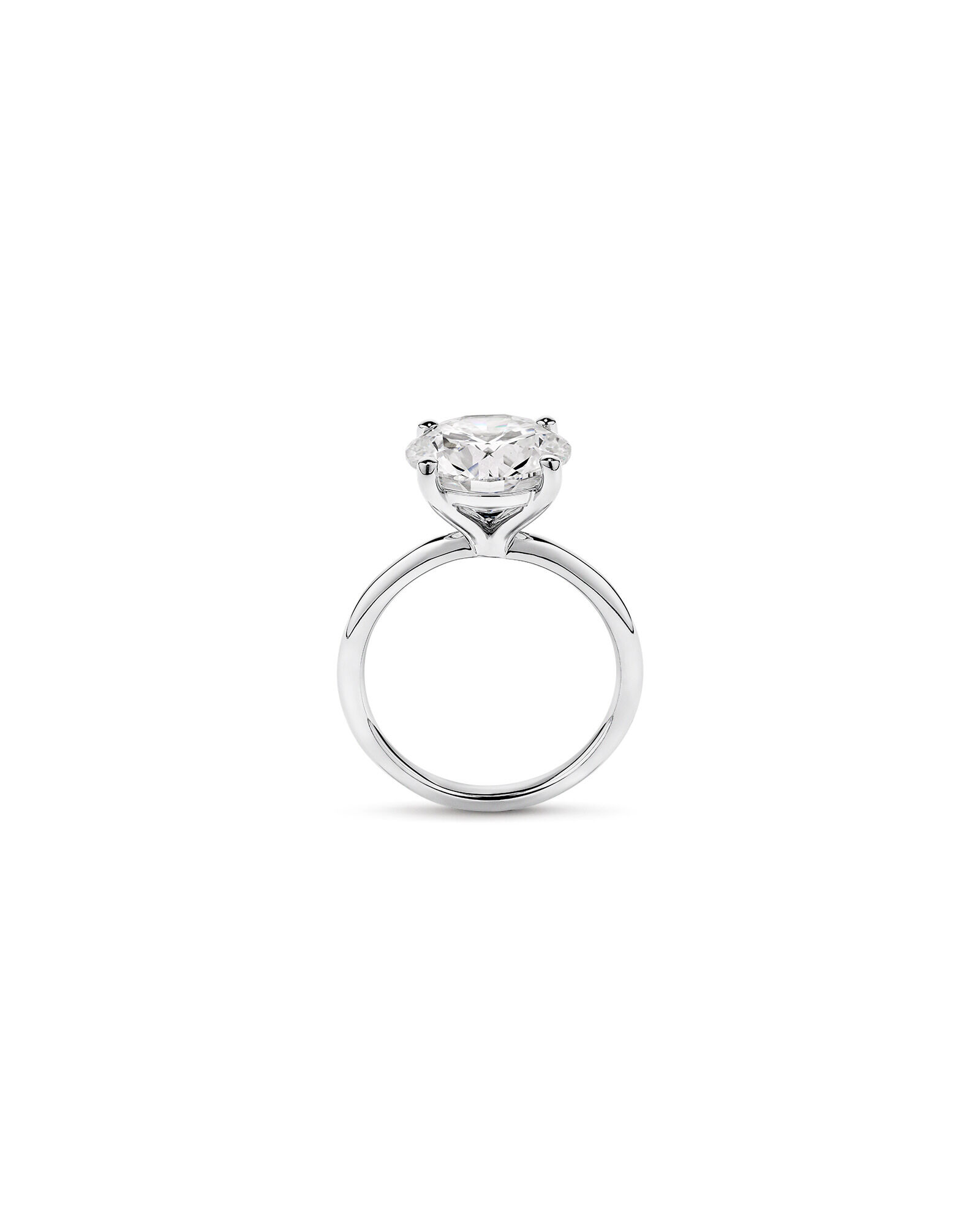 5.00 Carat TW Round Brilliant Laboratory-Grown Diamond Solitaire Engagement Ring in Platinum
