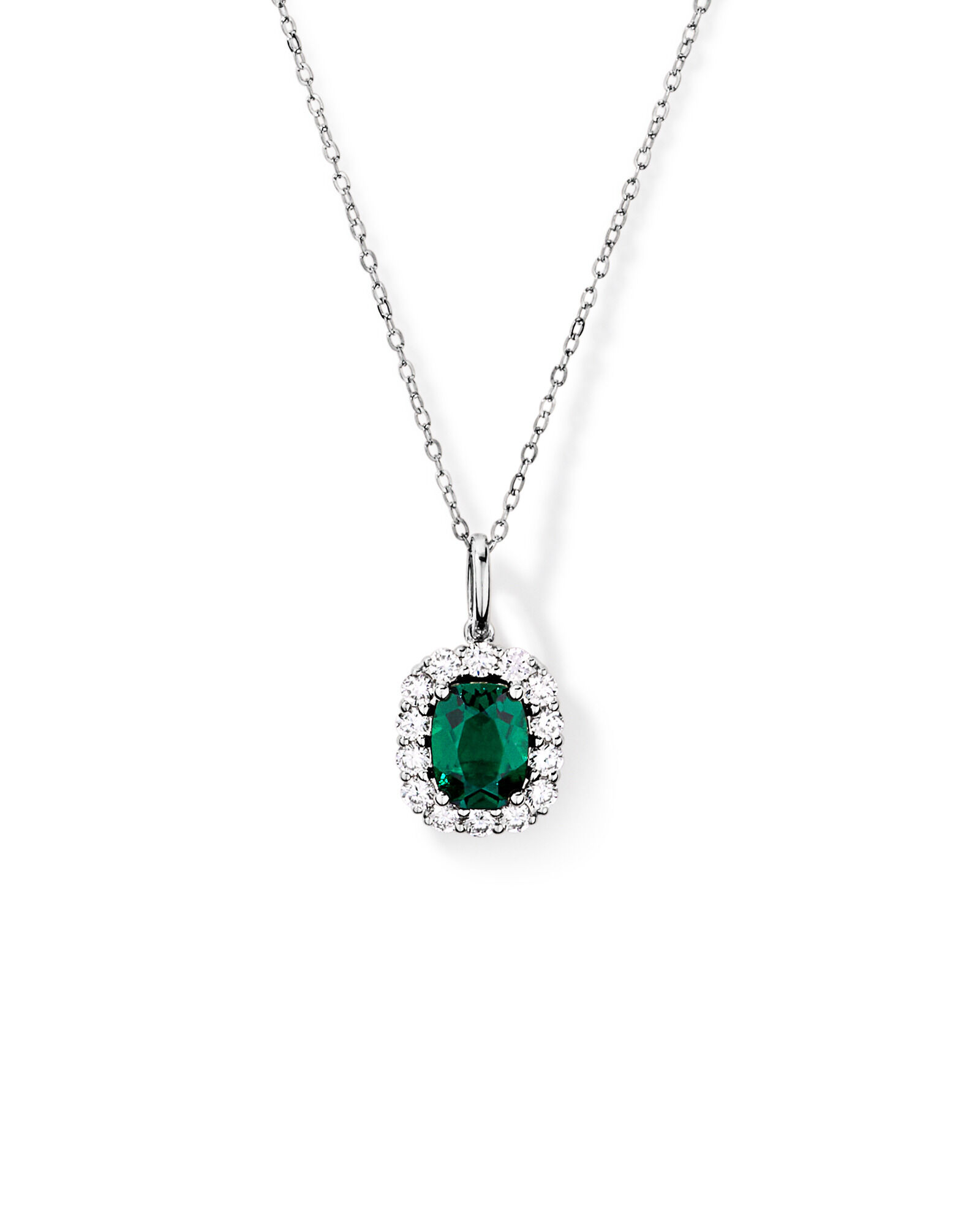Cr&eacute;ation de la bague halo en diamant TW en laboratoire d&rsquo;&eacute;meraude et de 0,50 carats en or blanc 10 carats