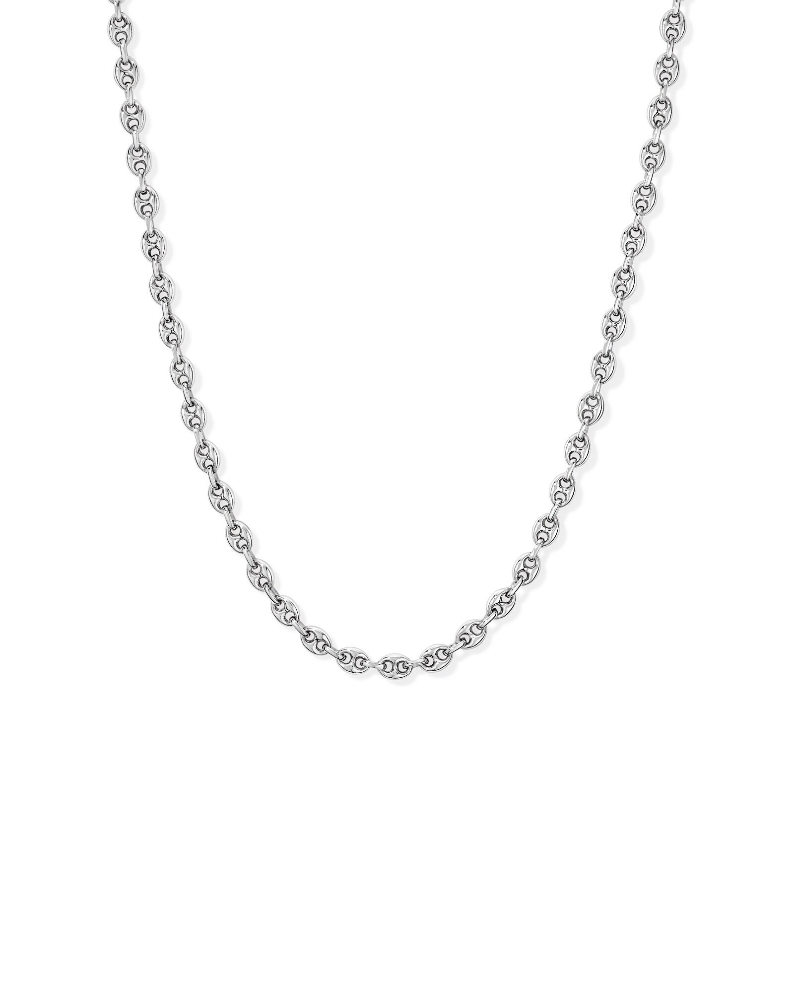 45cm (17.7") Puff Anchor Chain in Sterling Silver