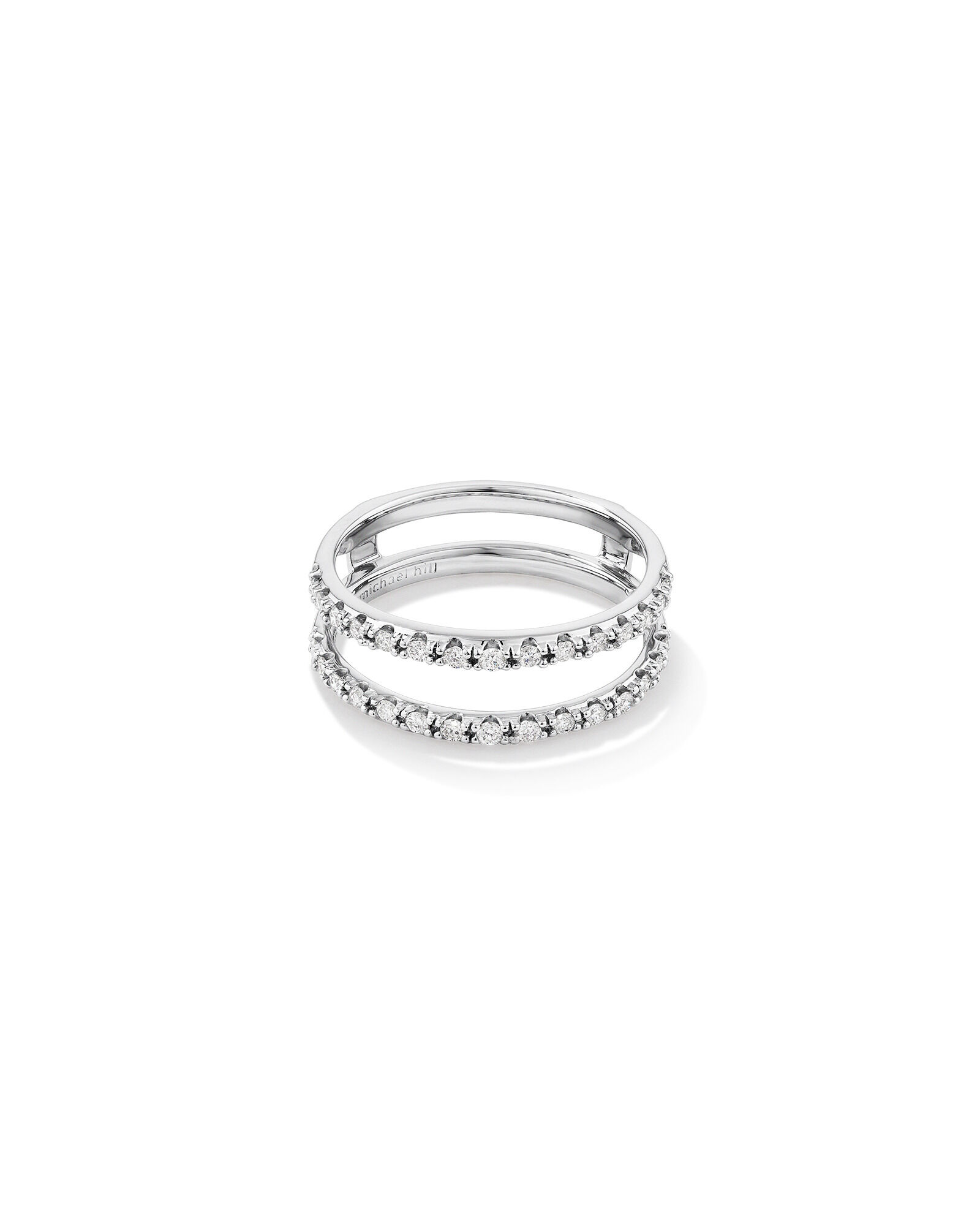 Enhancer Ring with 0.25 Carat TW of Diamonds in 14kt White Gold