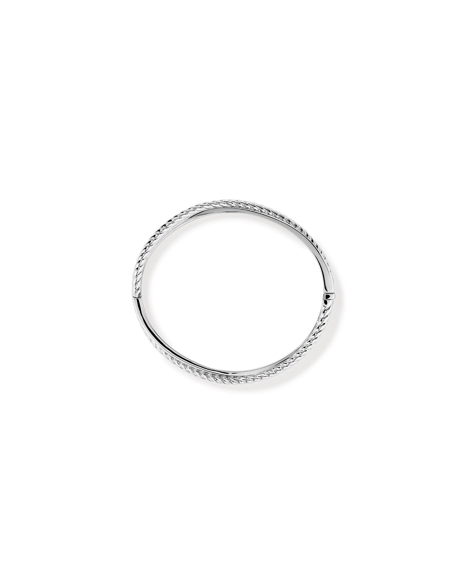 63mm Twist Bangle in Sterling Silver