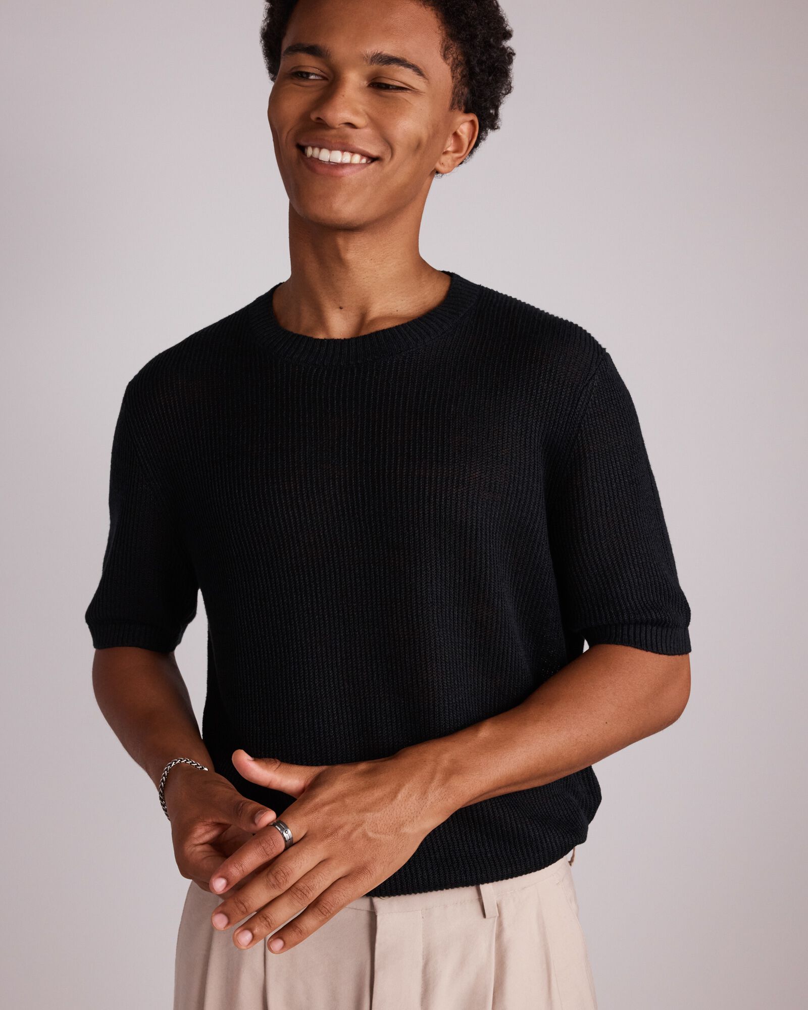 8mm Black Diamond Wedding Band in Tungsten