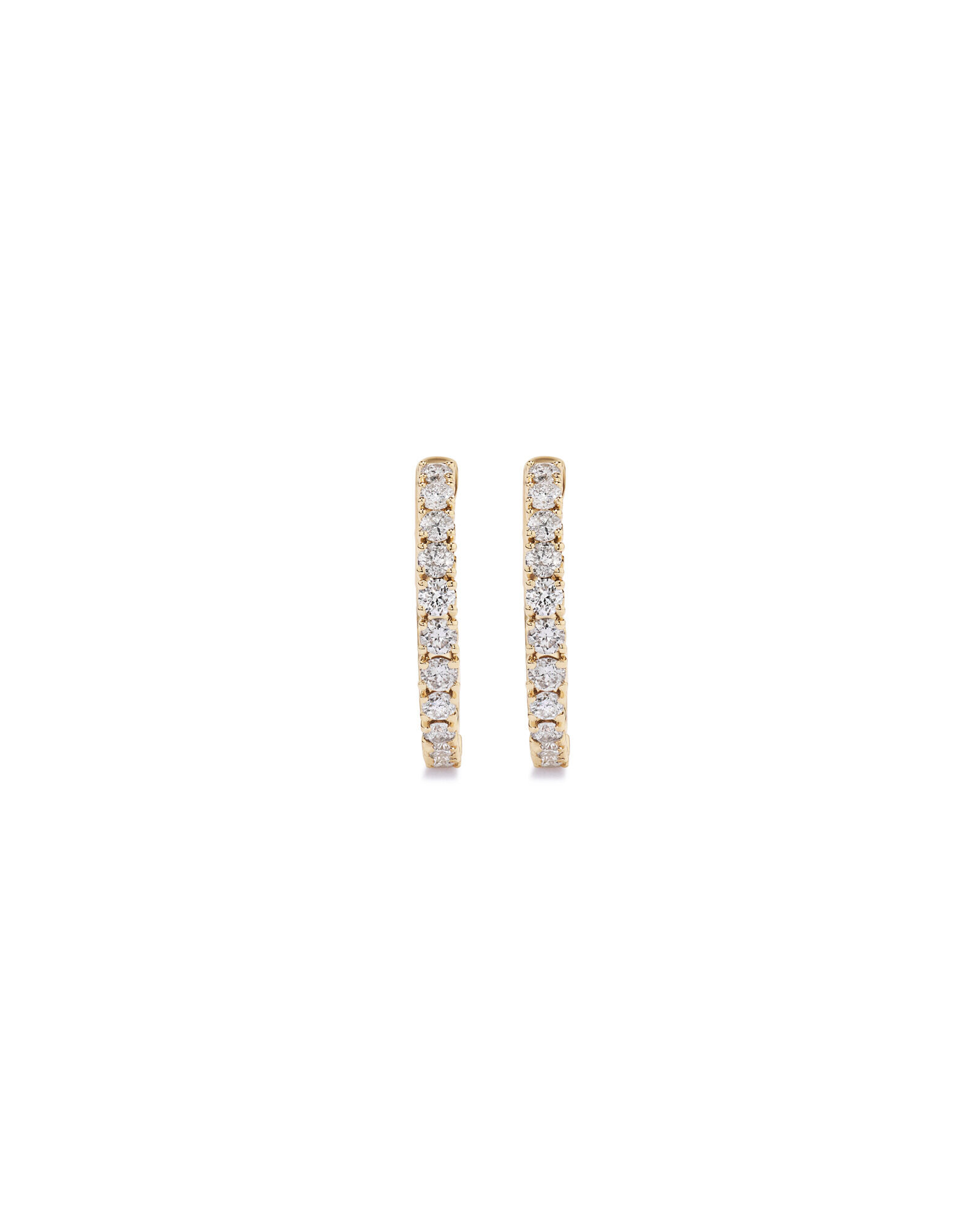 0.50 Carat TW Diamond Ethereal Huggie Earrings in 10kt Yellow Gold