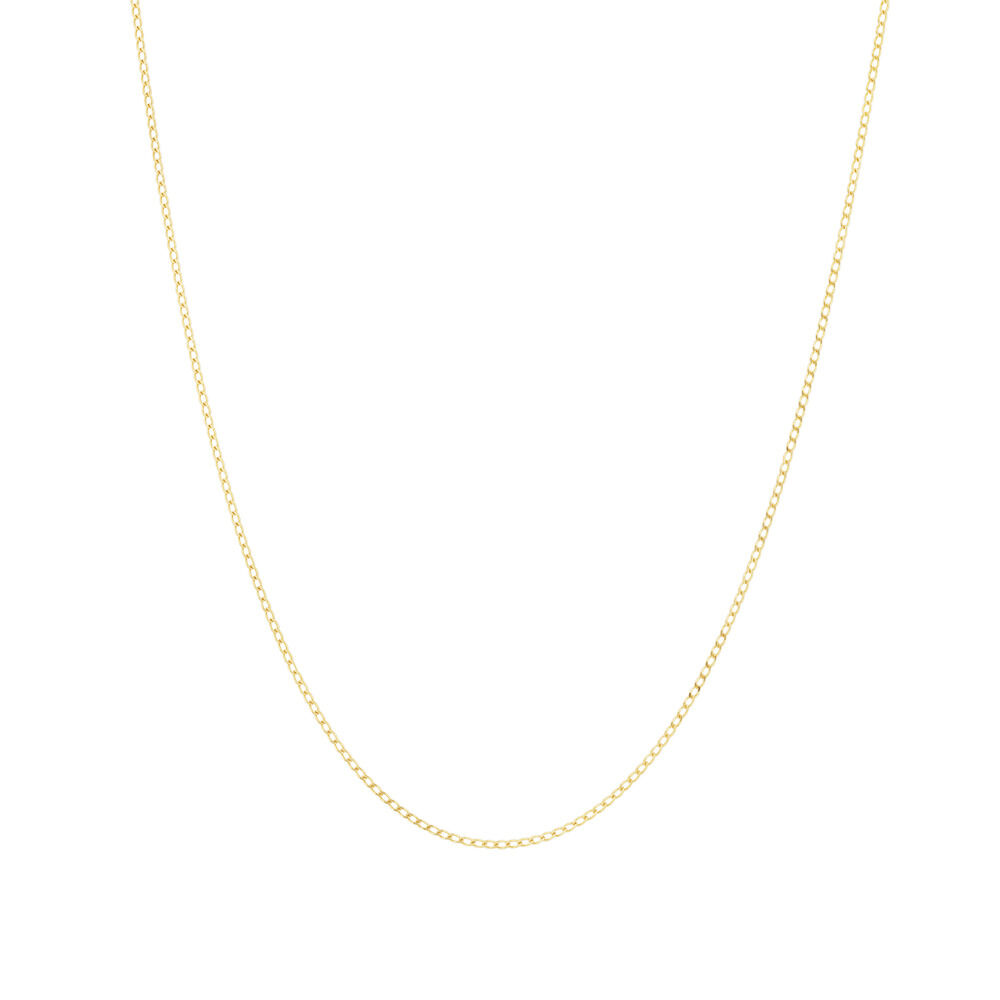 50cm (20") Curb Chain in 10kt Yellow Gold