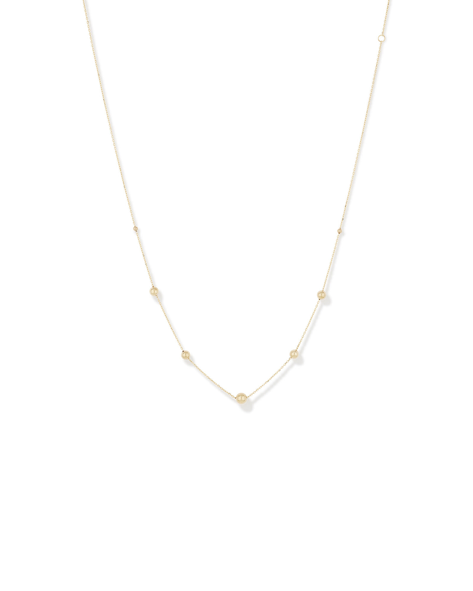 45cm (18") Bead Cable Chain in 10kt Yellow Gold