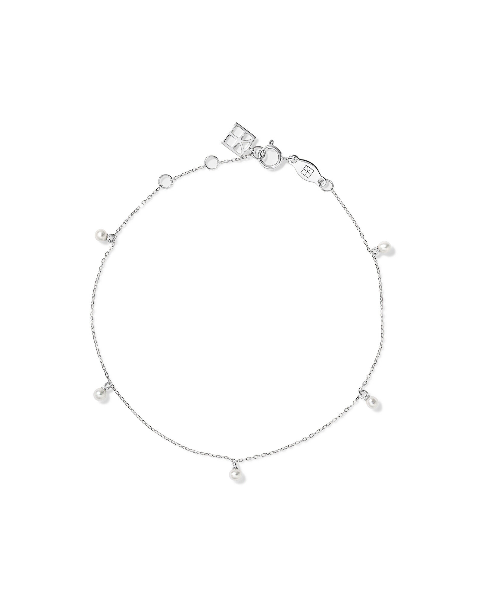 Bracelet en perles d&rsquo;eau douce micro-cultiv&eacute;es en 10 kt en or blanc