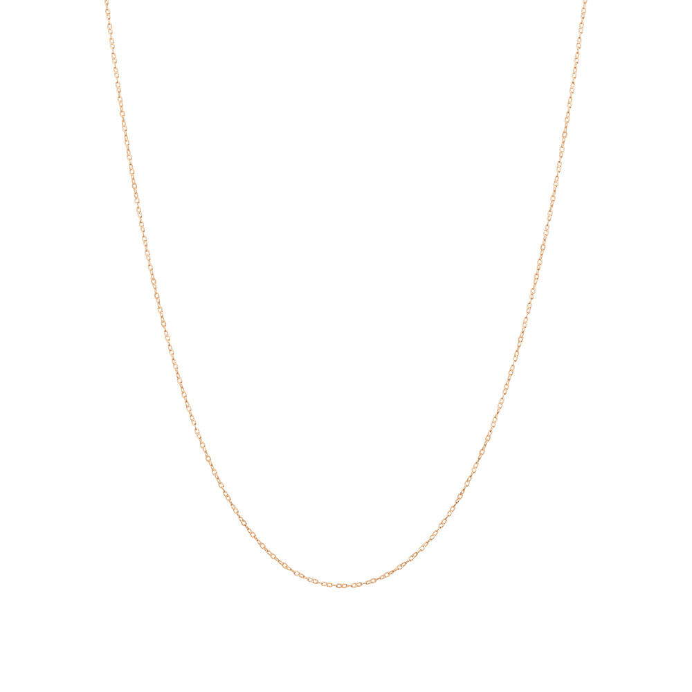45cm (17") 0.95mm Width Solid Cable Chain In 10kt  Rose Gold