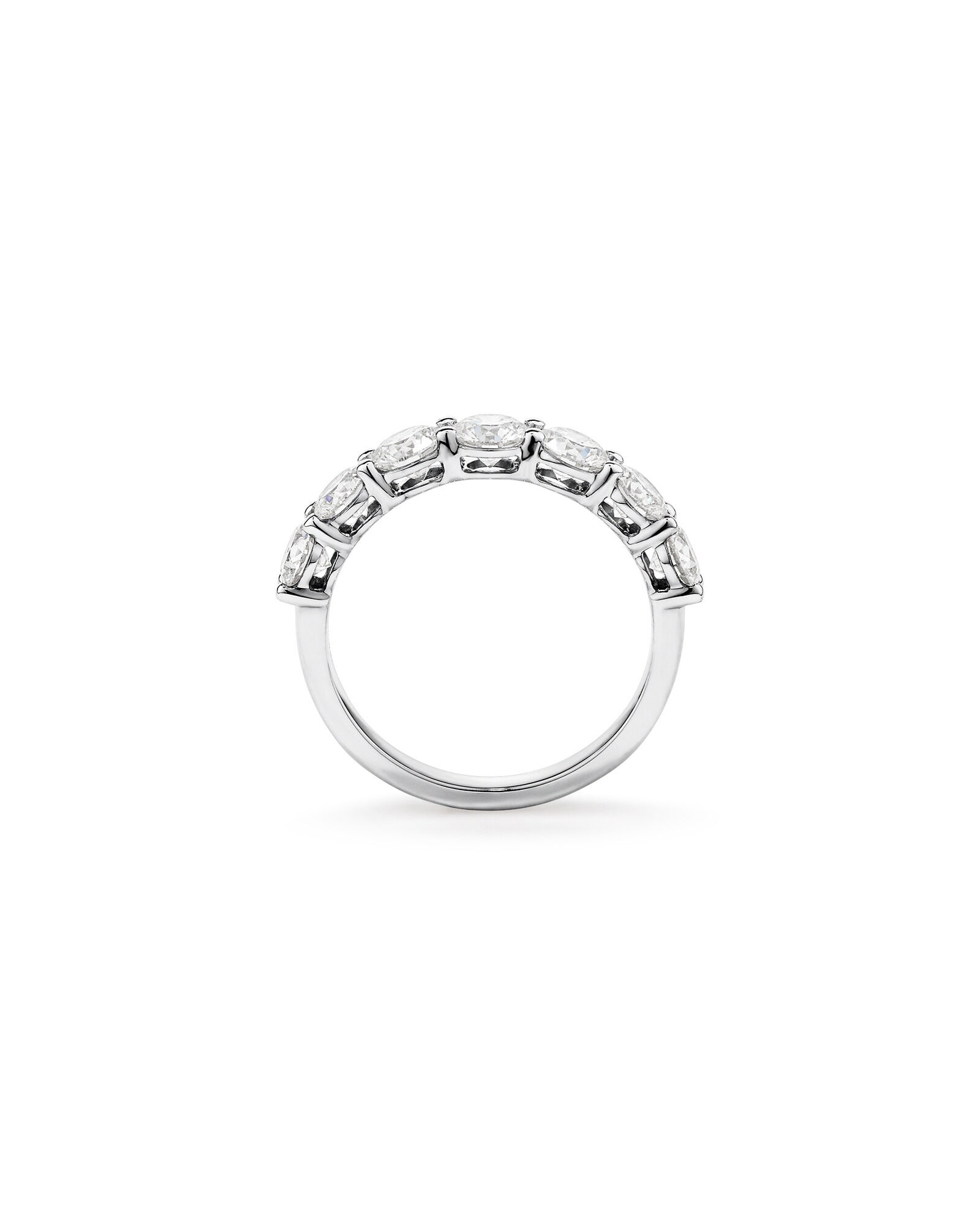 2.00 Carat TW Round Brilliant Laboratory-Grown Diamond Wedding Ring in 14kt White Gold