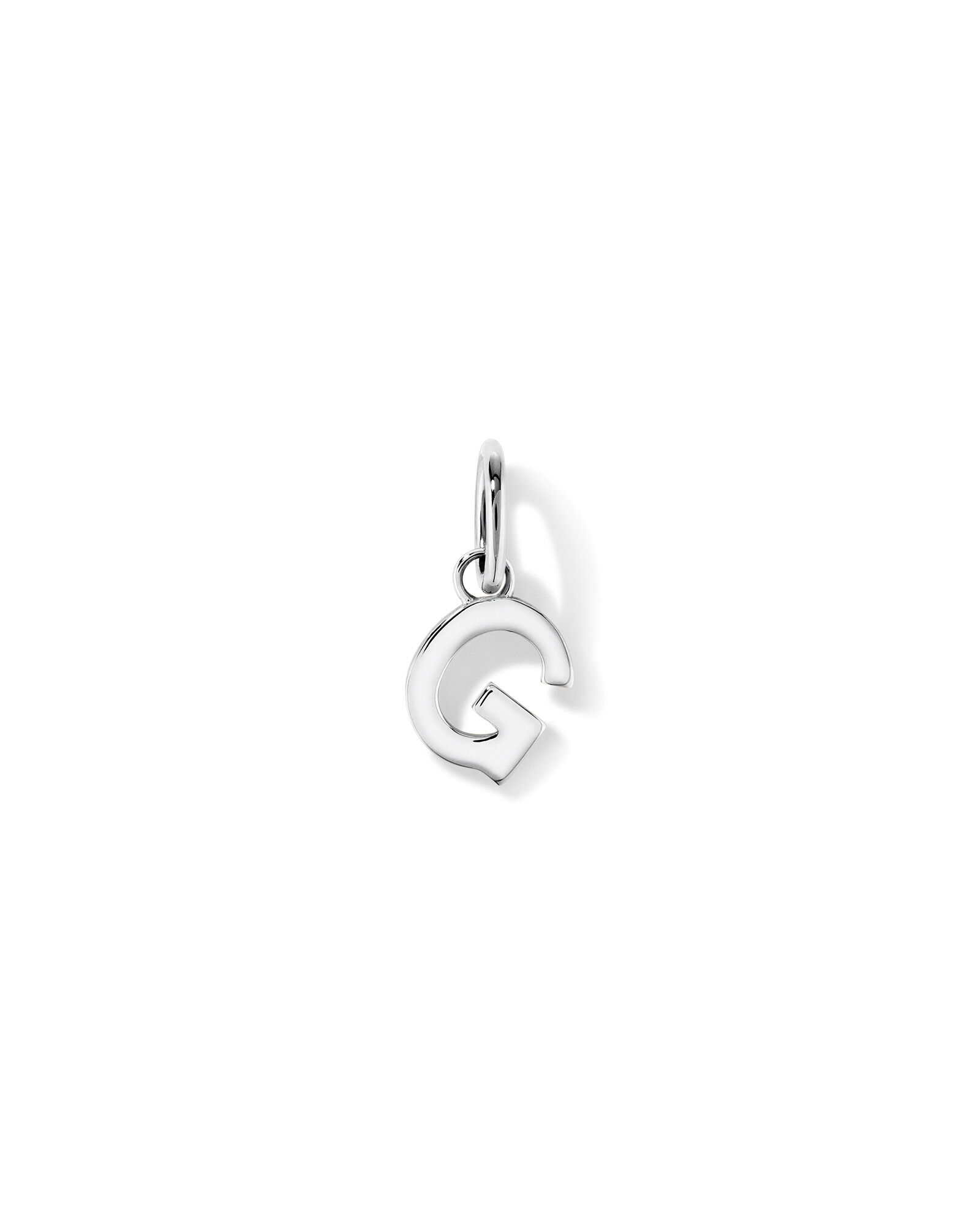 Letter G Initial Pendant in Sterling Silver