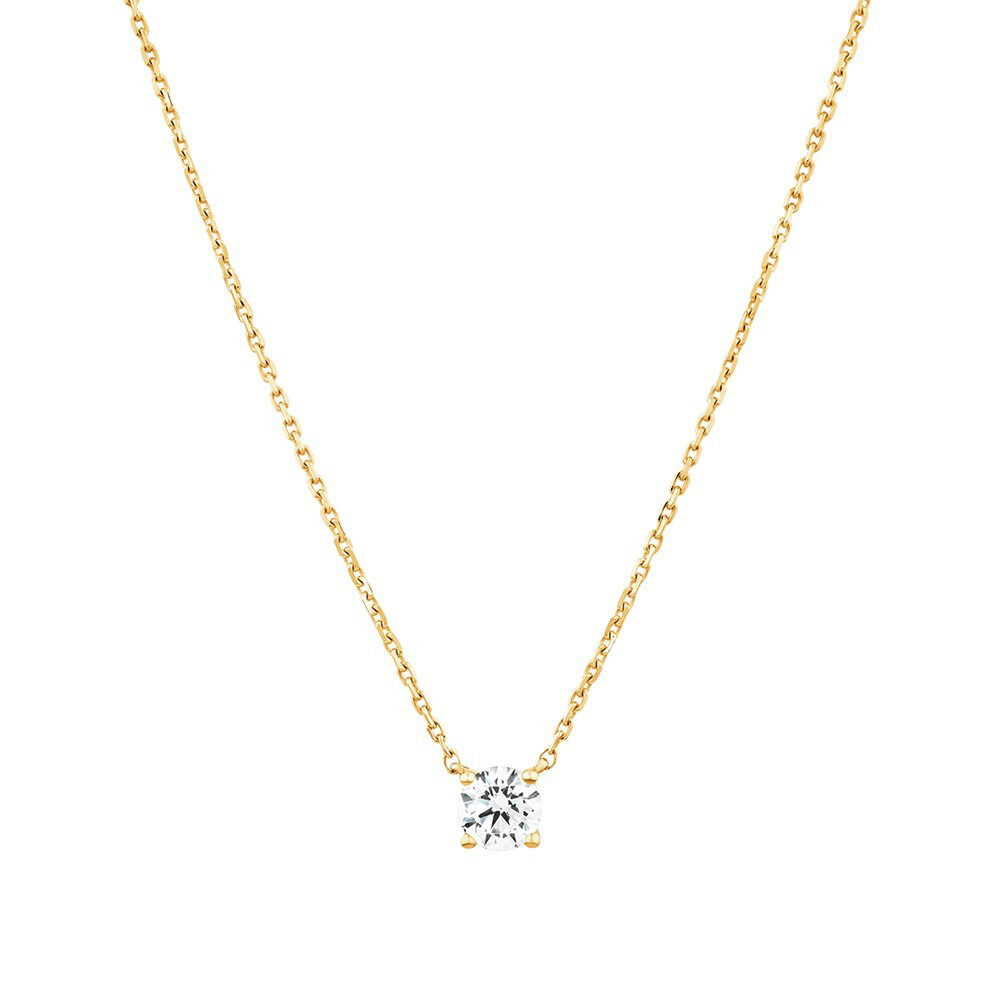 0.60 Carat TW Laboratory-Grown Diamond Stud Earrings & Pendant Set in 10kt Yellow Gold