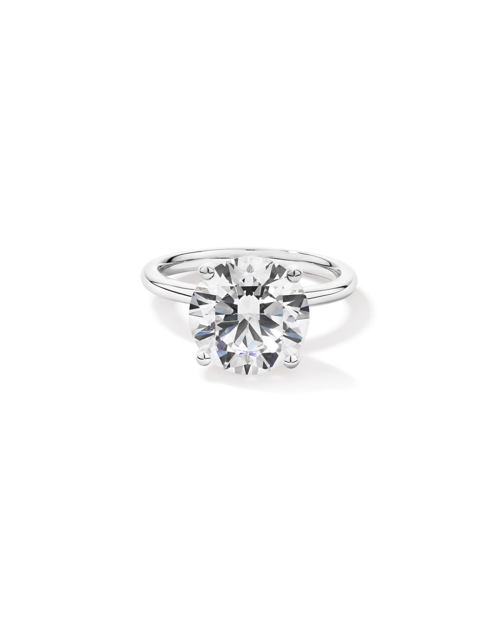 5.00 Carat TW Round Brilliant Laboratory-Grown Diamond Solitaire Engagement Ring in Platinum