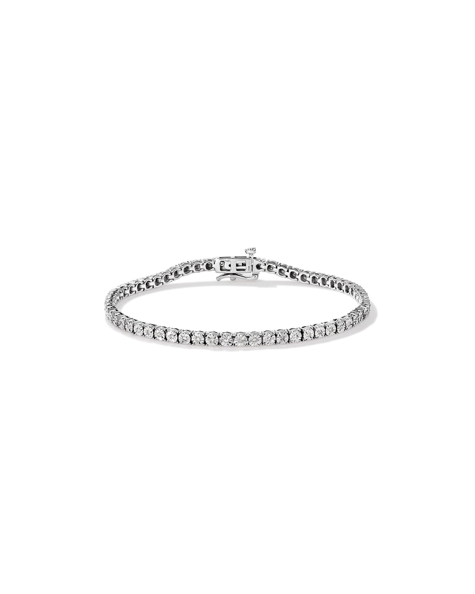 0.30 Carat TW Diamond 21cm Tennis Bracelet in Sterling Silver