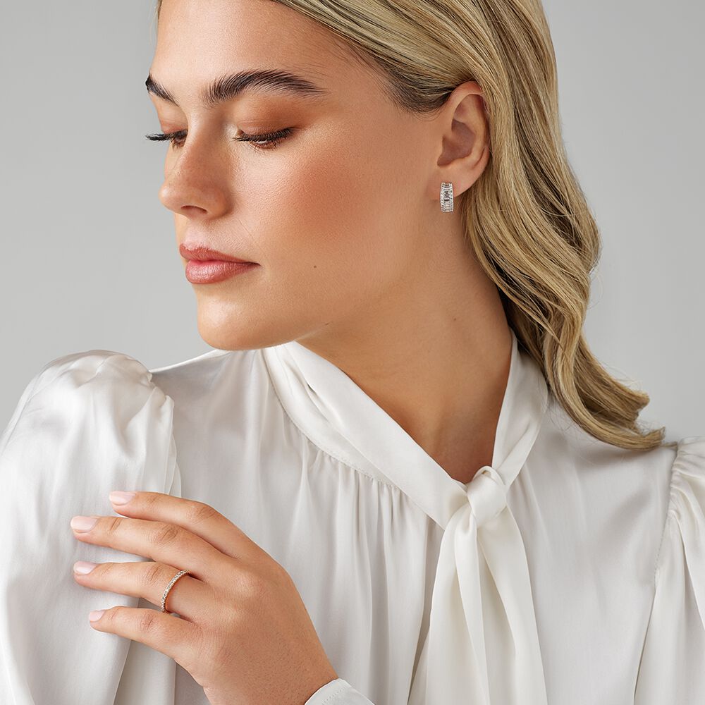 Wedding Band with 0.34 Carat TW of Diamonds in 14kt Rose Gold