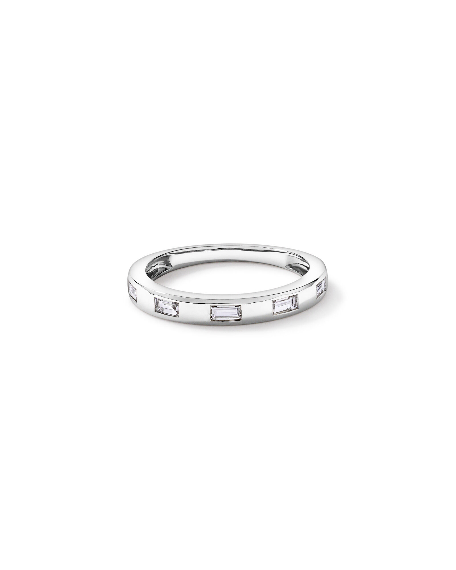 0.22TW Baguette Laboratory-Grown Diamond Wedding Band in 14kt White Gold
