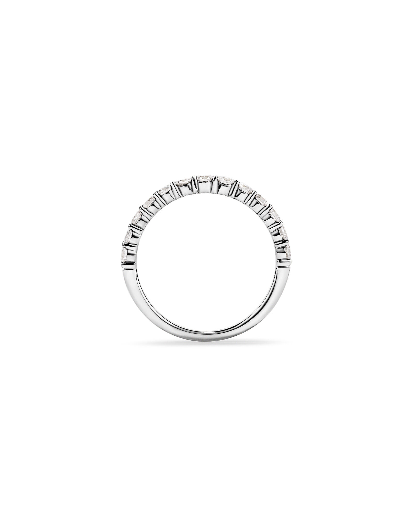 0.75 Carat TW Laboratory-Grown Diamond Wedding Band in 10kt White Gold