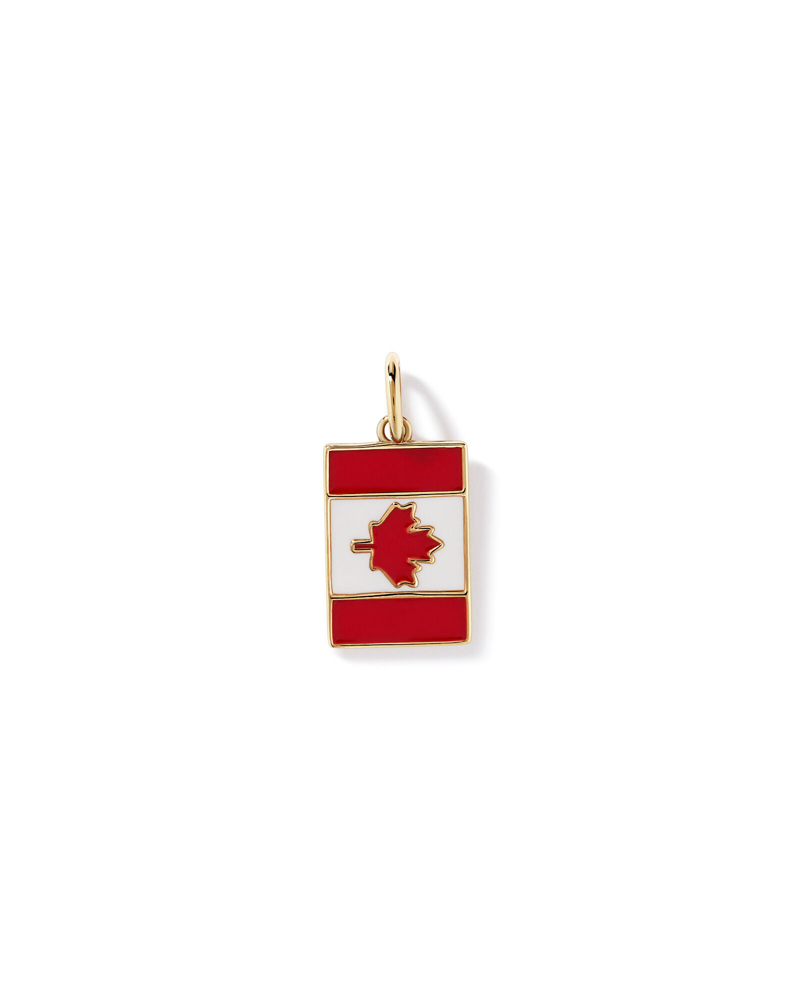 Canada Flag Pendant in 18Kt Vermeil