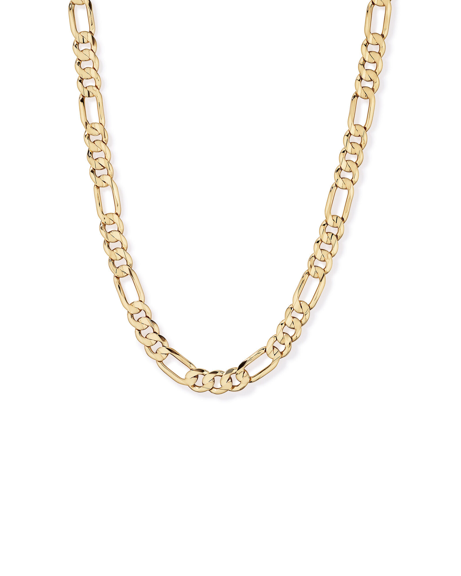 Cha&icirc;ne Figaro de 60 cm (24") en Vermeil 18 kt