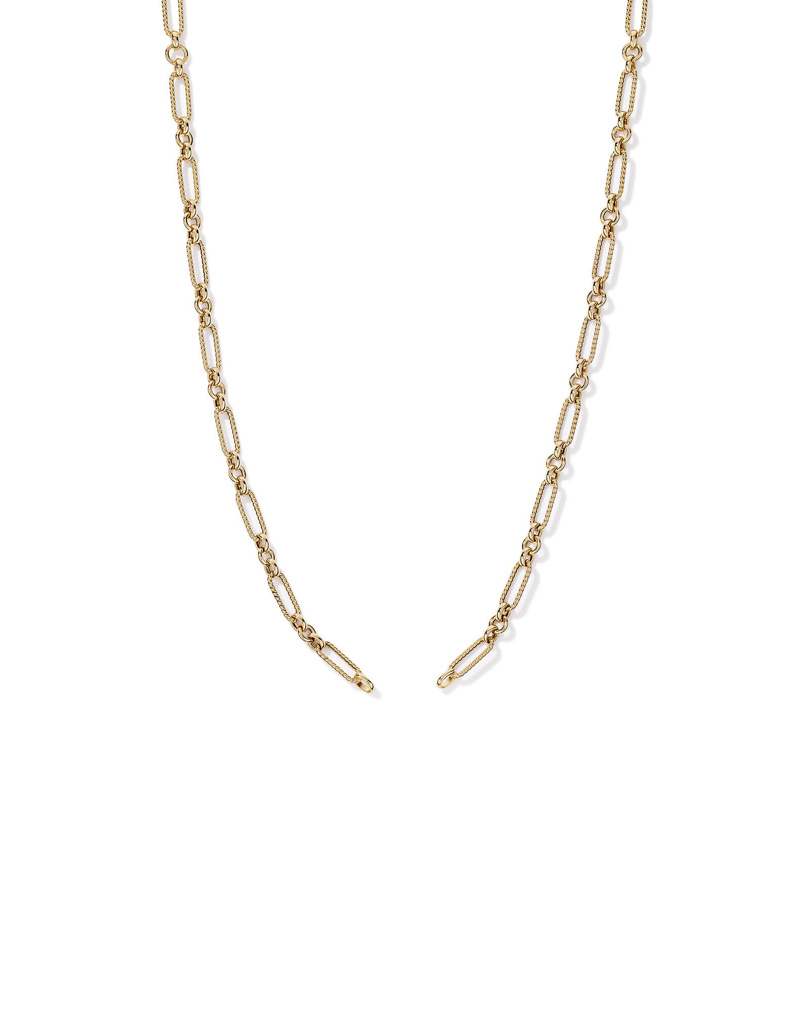 50cm (20") Twist Paperclip Chain in 10kt Yellow Gold