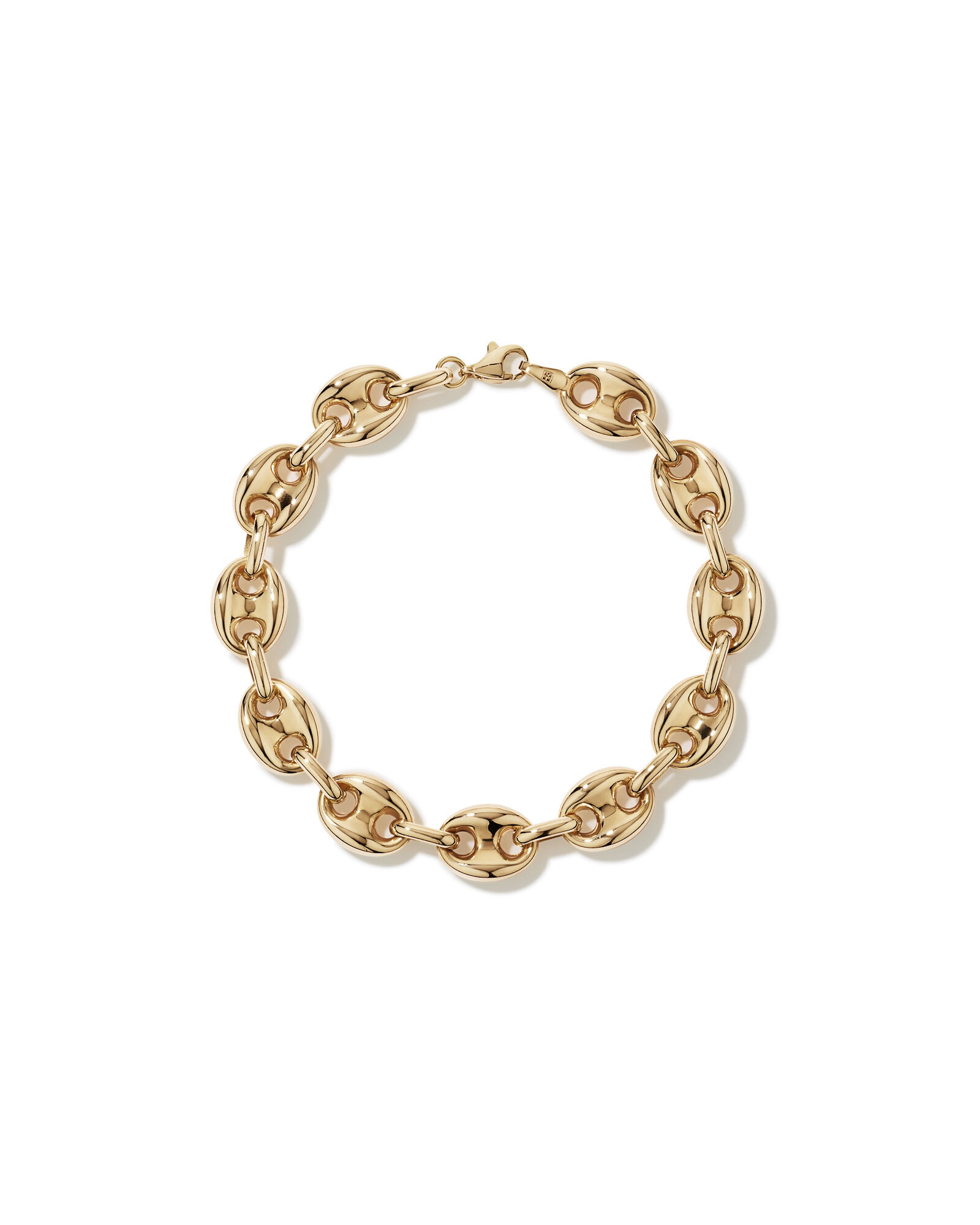 Puff Anchor Bracelet in 18kt Gold Vermeil