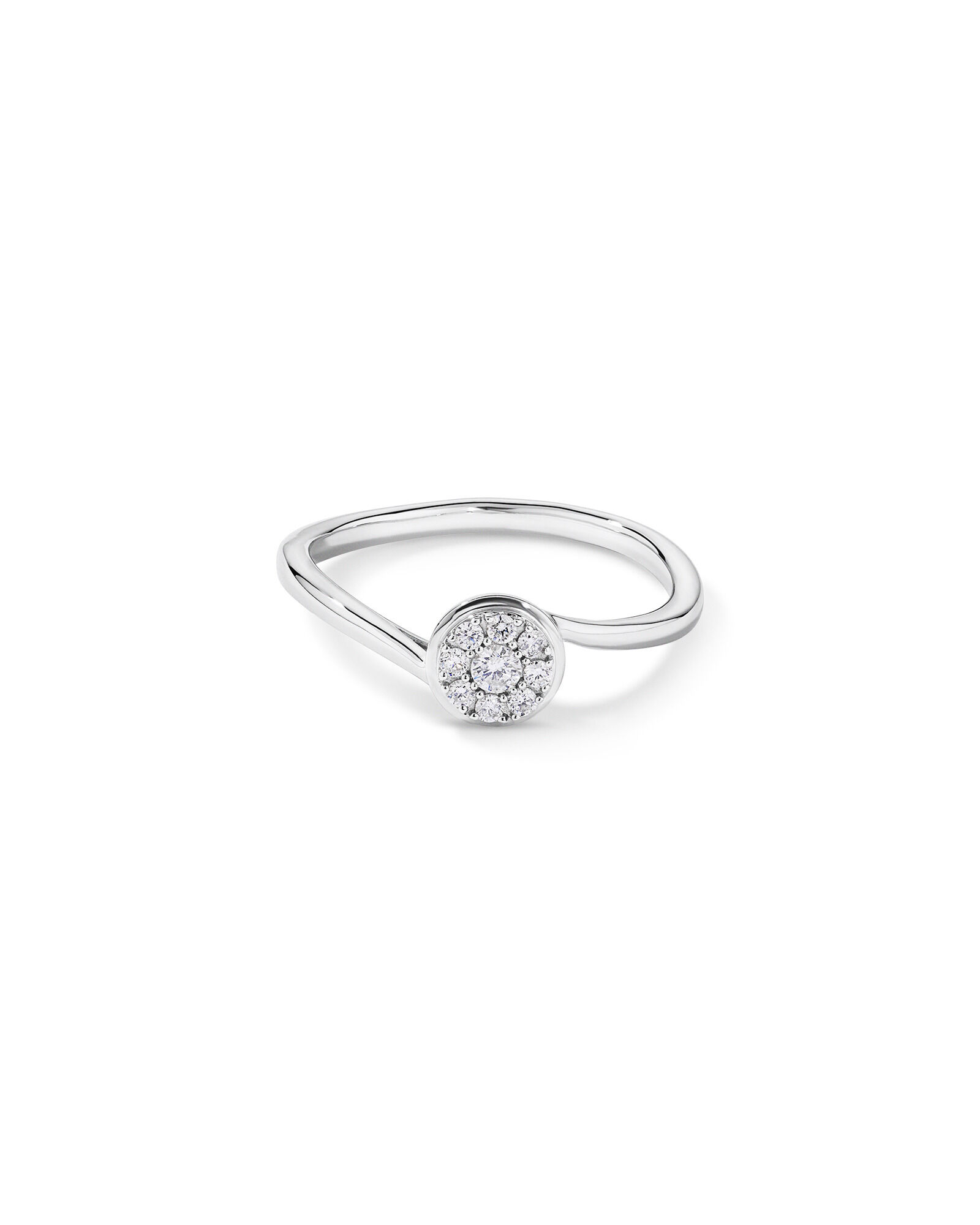 0.12 TW Diamond Promise Ring in Sterling Silver