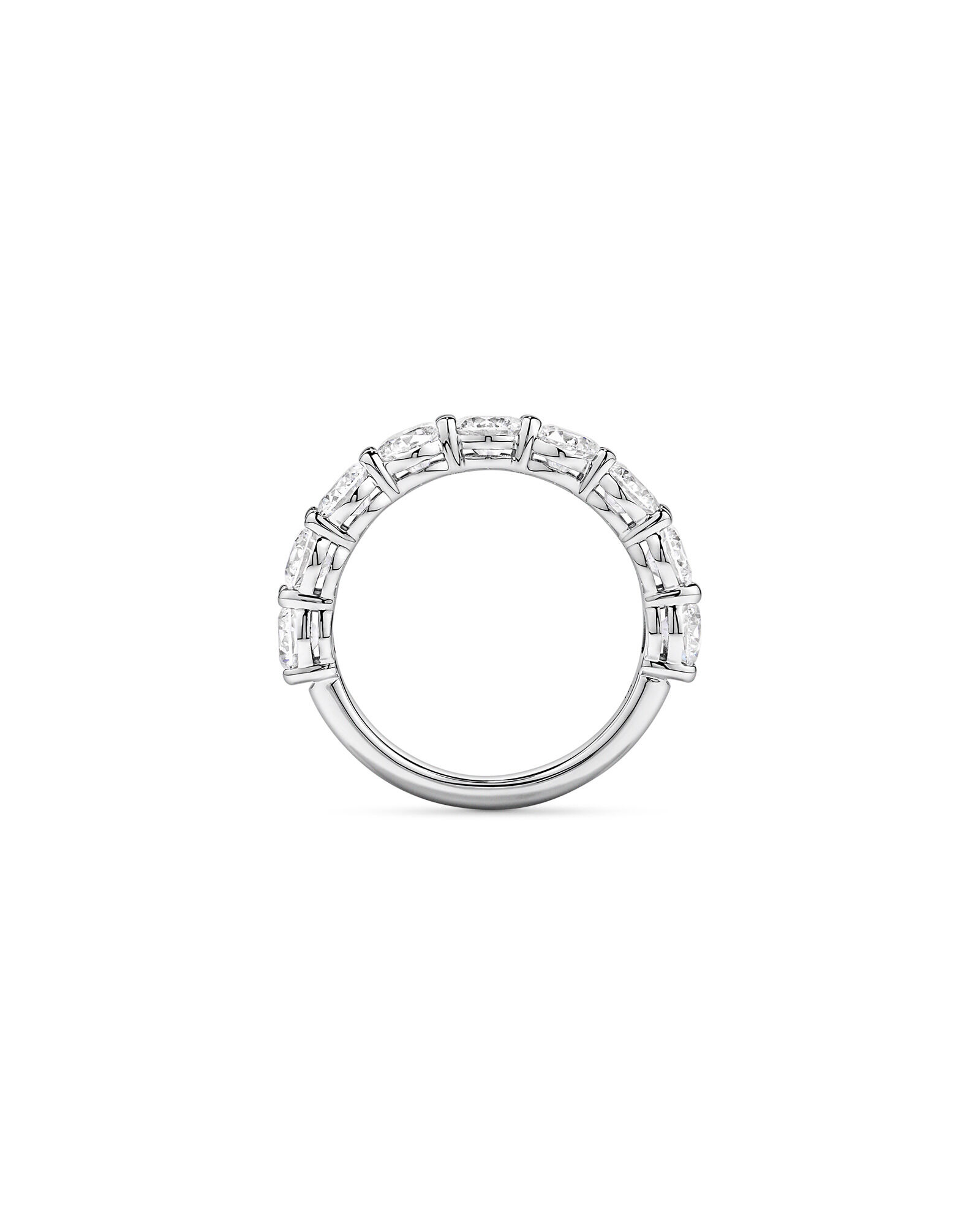 2.74TW Round Brilliant Laboratory-Grown Diamond Wedding Ring in 14kt White Gold