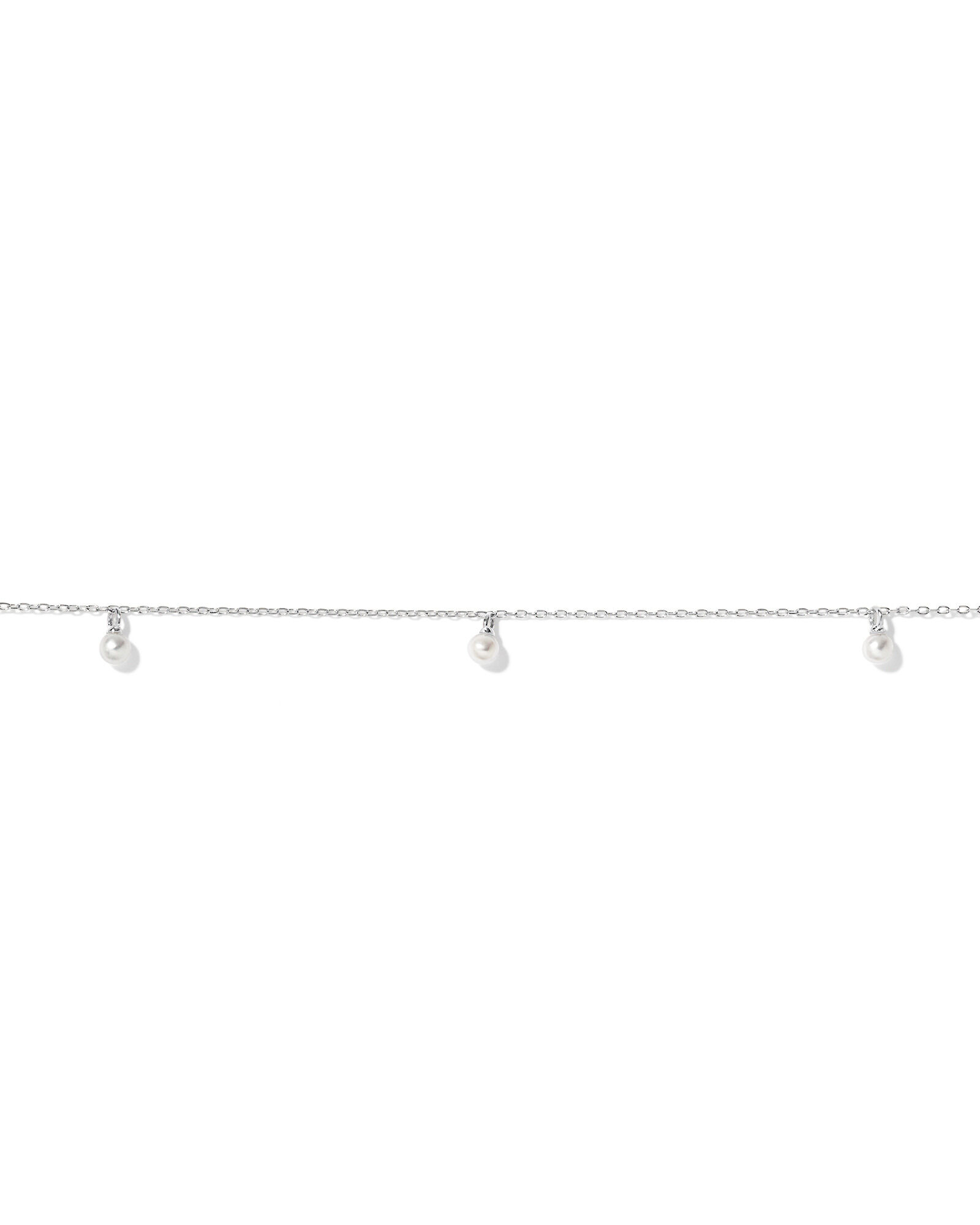 Bracelet en perles d&rsquo;eau douce micro-cultiv&eacute;es en 10 kt en or blanc