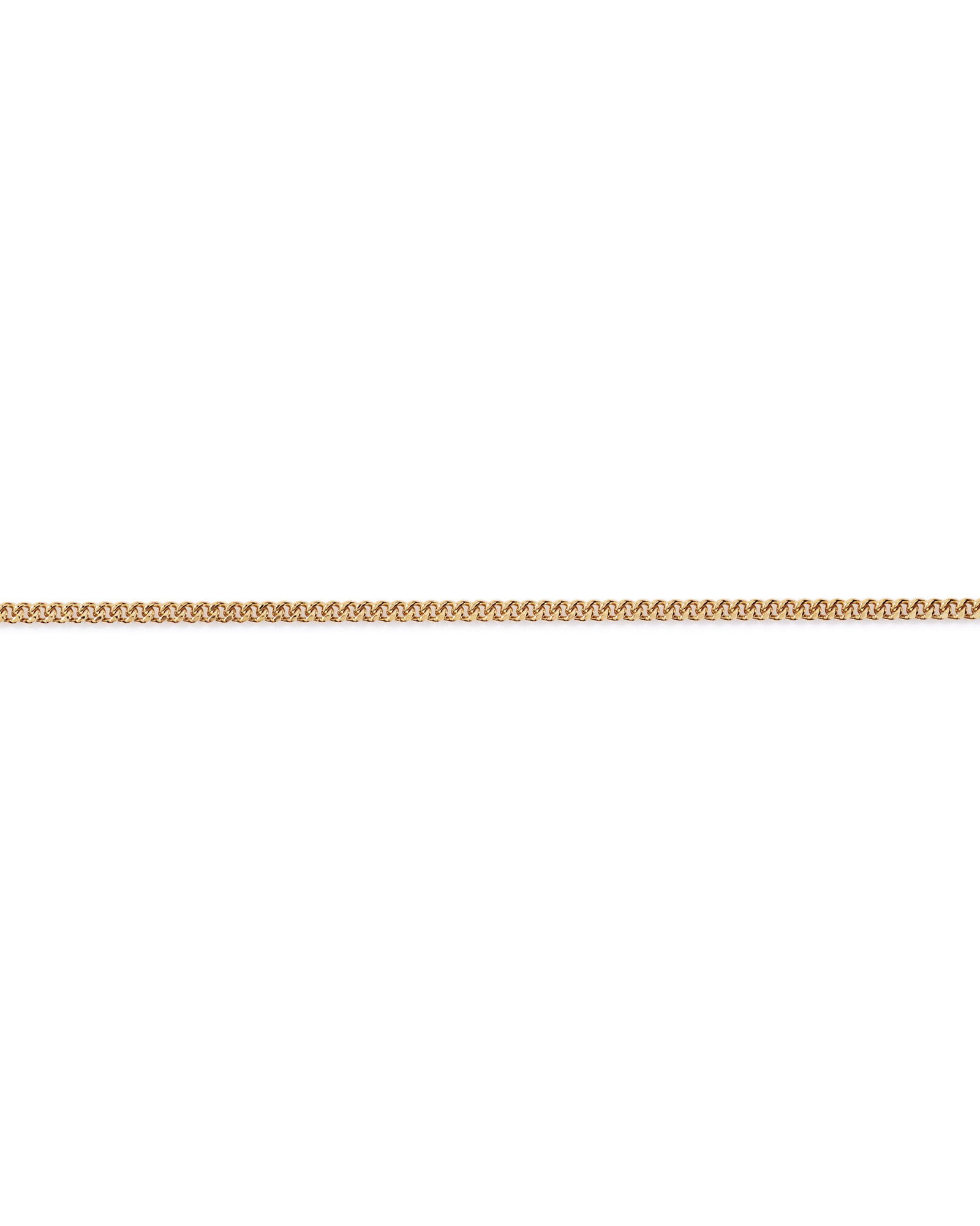 19cm (17") 2.1mm Width Solid Diamond Cut Curb Bracelet in 10kt Yellow Gold