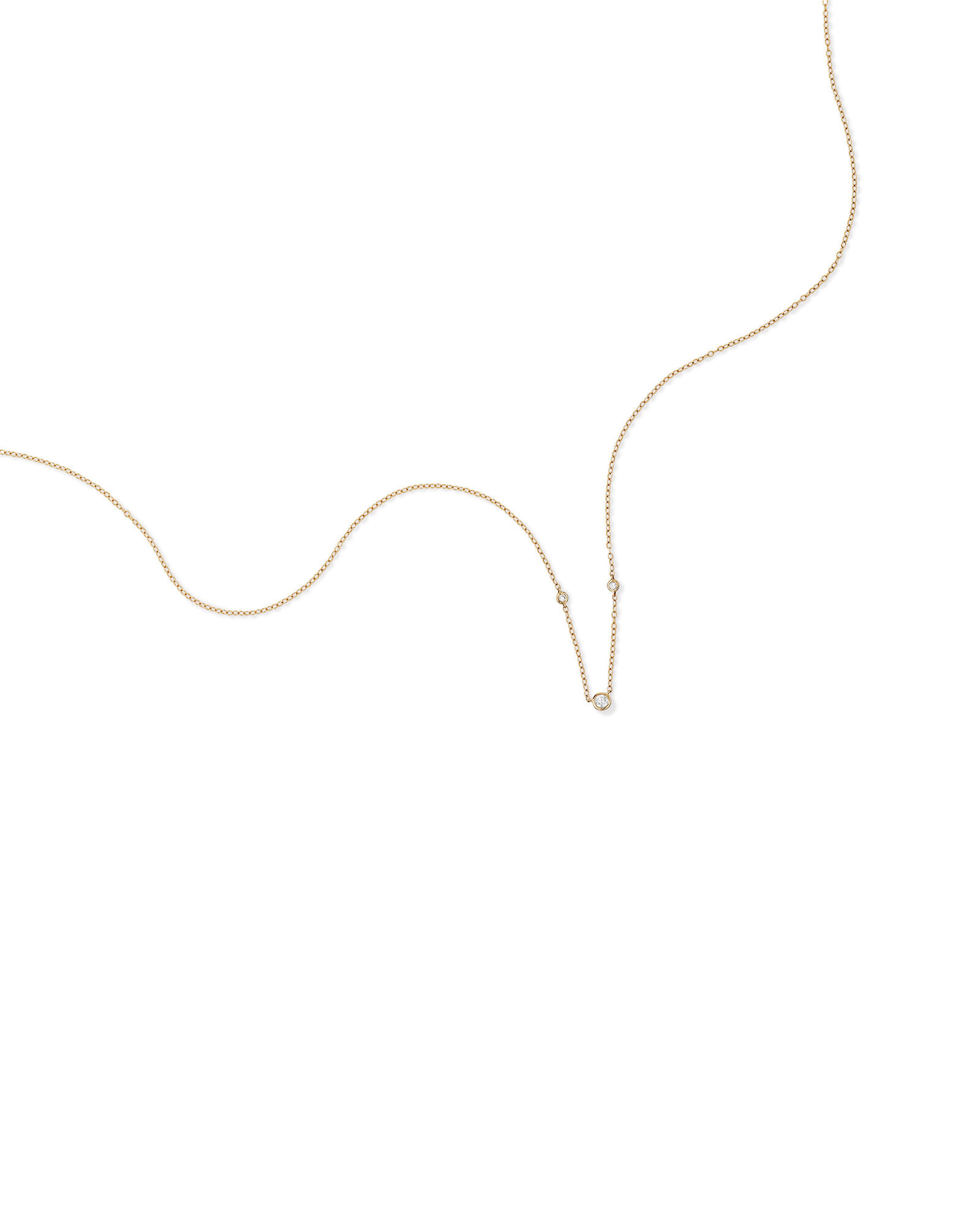 Necklace with 0.10 Carat TW of Diamonds in 10kt Yellow Gold