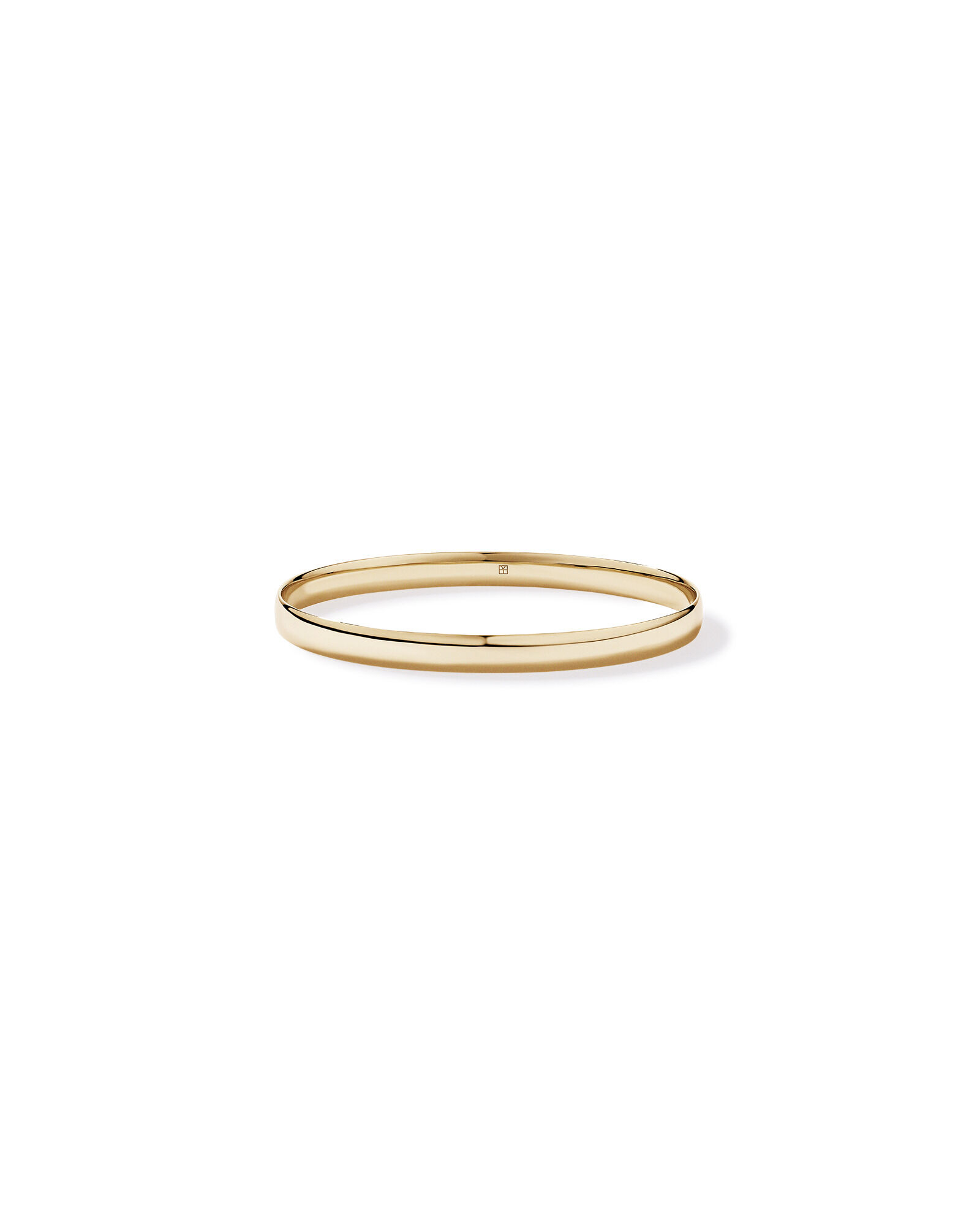 Bold Oval Bangle in 10kt Yellow Gold