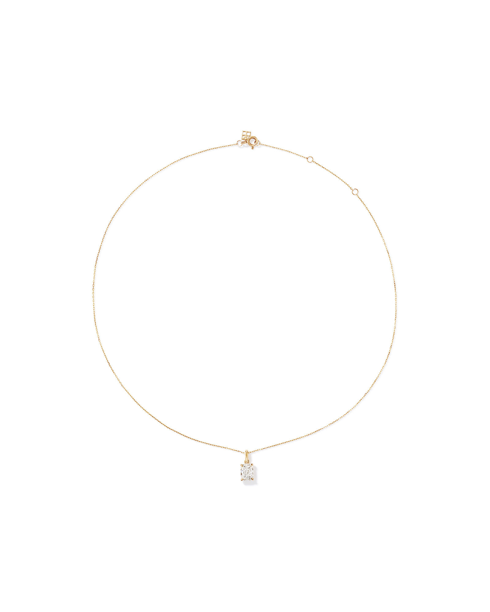Pendentif en diamant TW cultiv&eacute; en laboratoire de 1,00 carat en or jaune 10 carats
