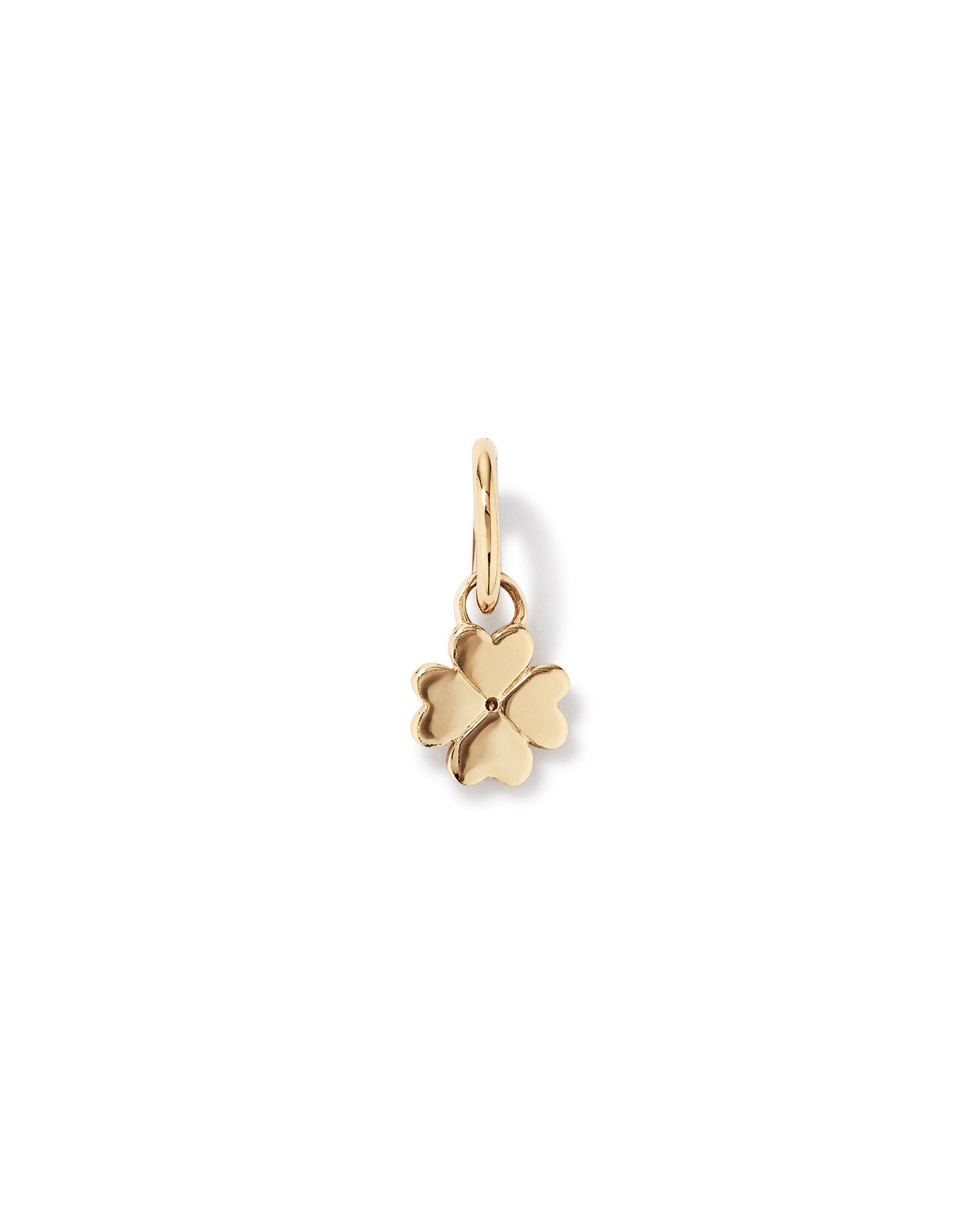 Diamond Accent Four Leaf Clover Pendant in 10kt Yellow Gold